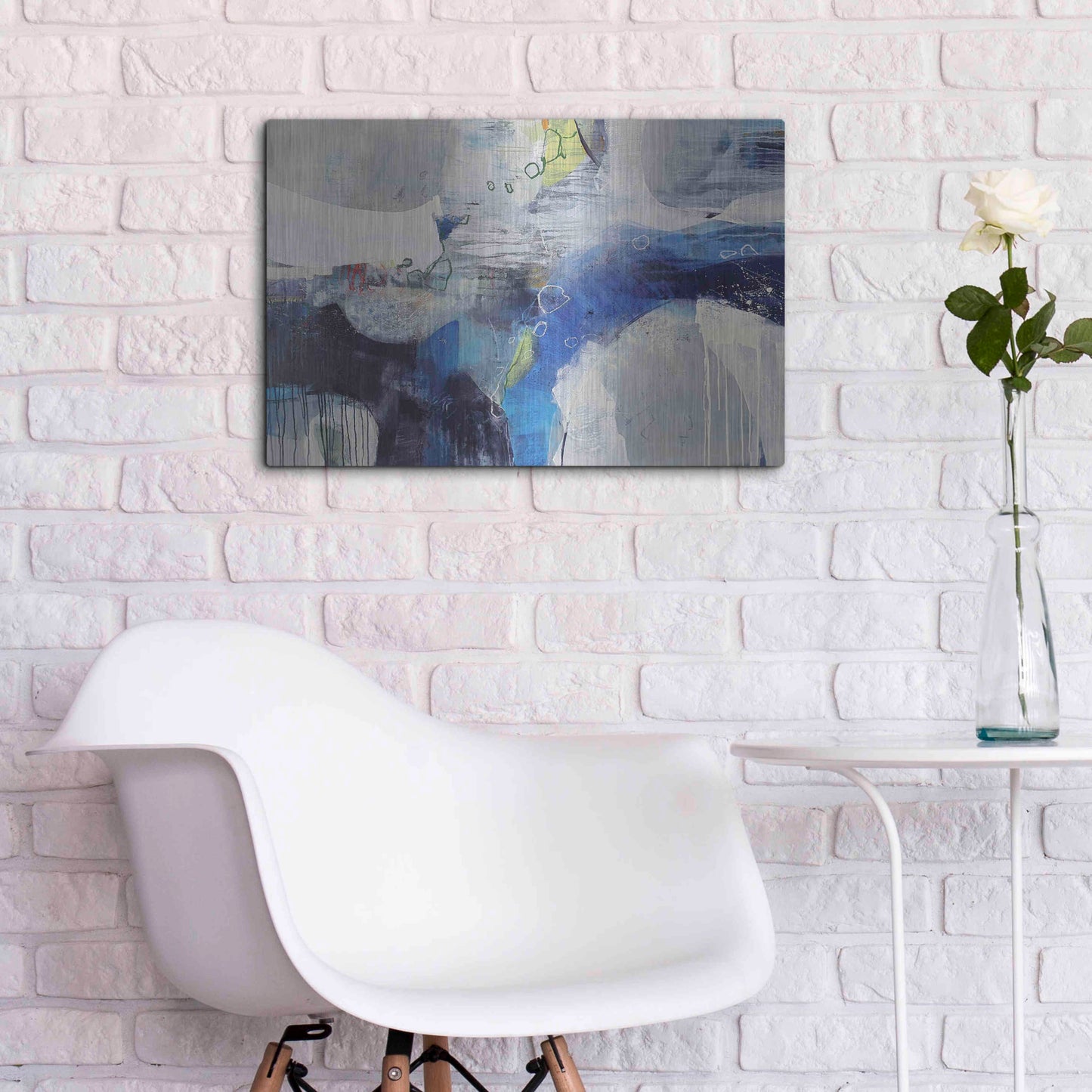 Luxe Metal Art 'Abundance' by Andrew Kinmont, Metal Wall Art,24x16