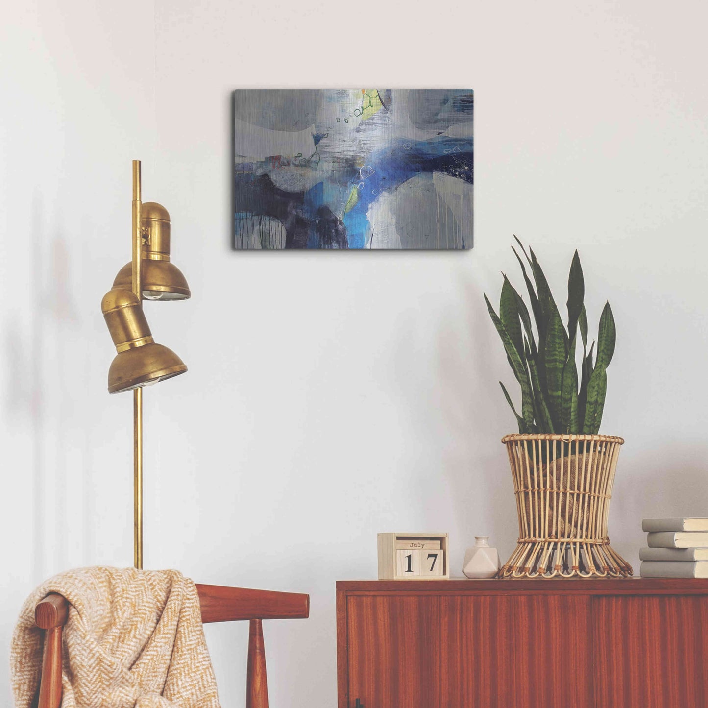 Luxe Metal Art 'Abundance' by Andrew Kinmont, Metal Wall Art,24x16