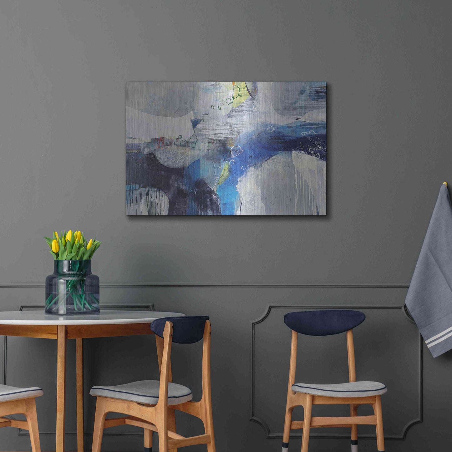 Luxe Metal Art 'Abundance' by Andrew Kinmont, Metal Wall Art,36x24