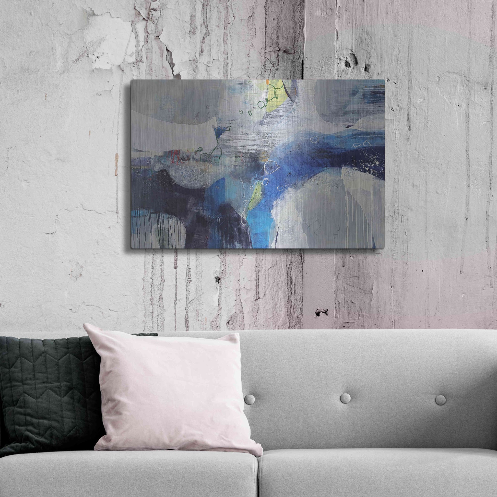 Luxe Metal Art 'Abundance' by Andrew Kinmont, Metal Wall Art,36x24