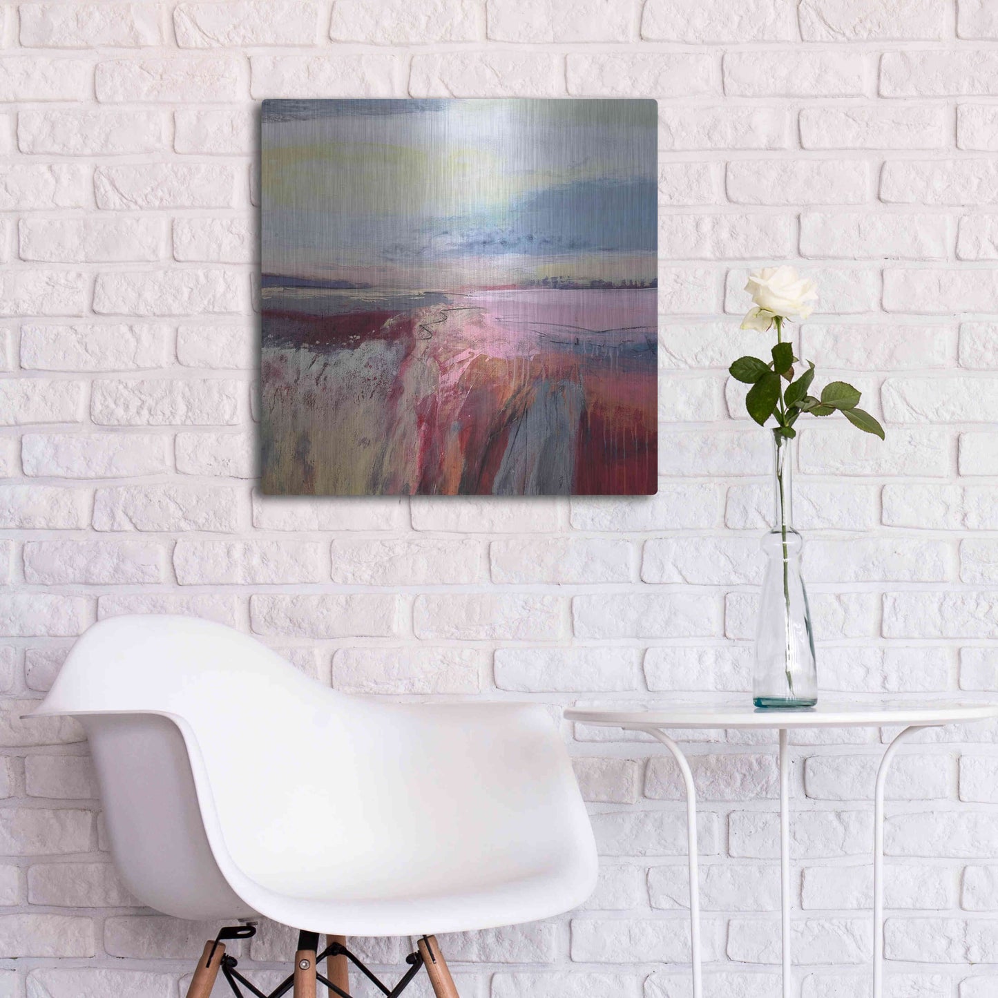 Luxe Metal Art 'Autumn Dreaming' by Andrew Kinmont, Metal Wall Art,24x24