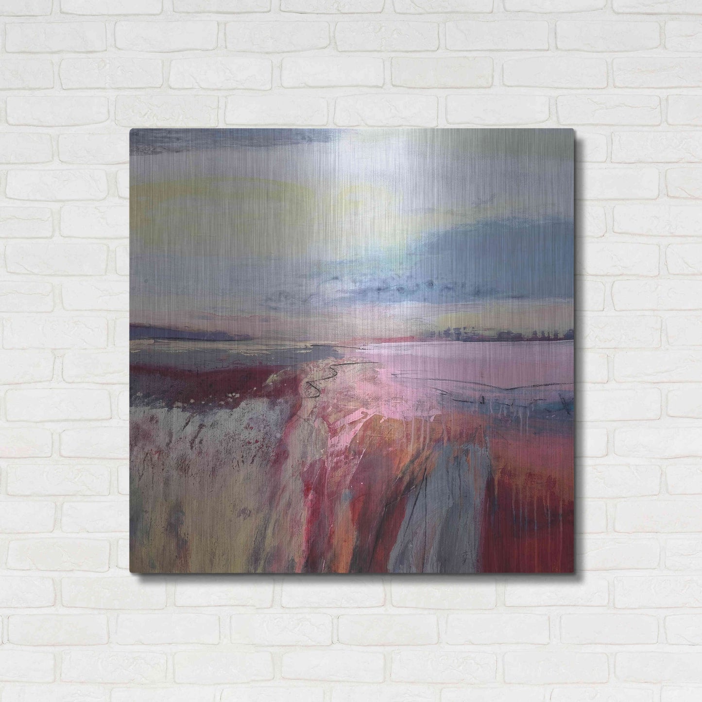 Luxe Metal Art 'Autumn Dreaming' by Andrew Kinmont, Metal Wall Art,36x36