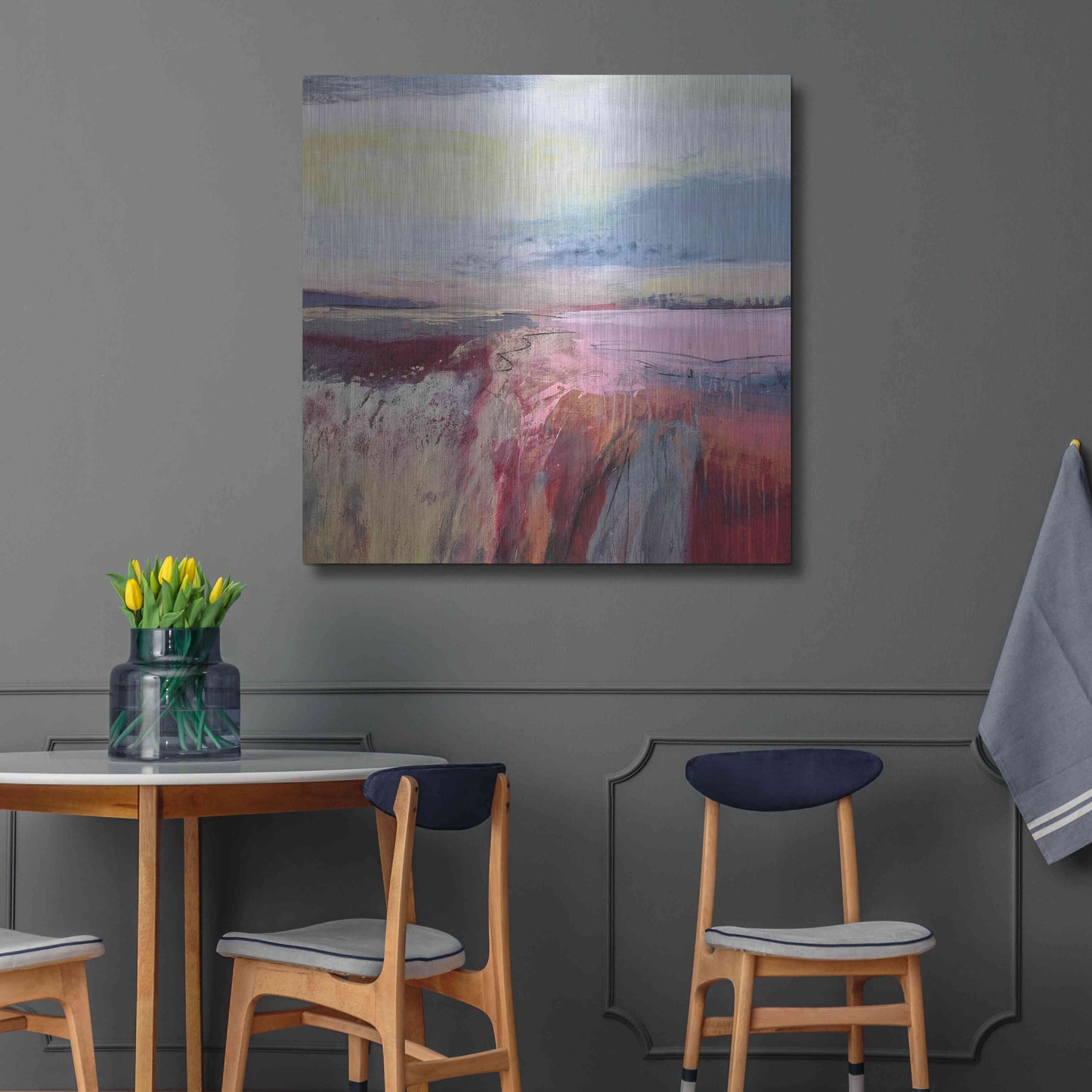 Luxe Metal Art 'Autumn Dreaming' by Andrew Kinmont, Metal Wall Art,36x36