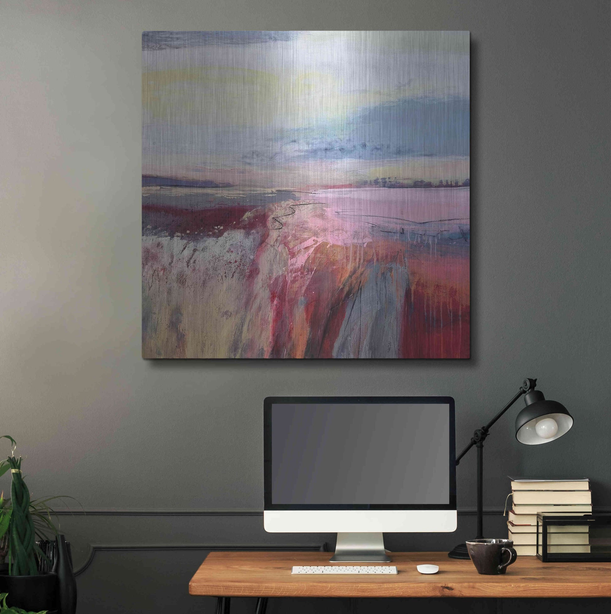 Luxe Metal Art 'Autumn Dreaming' by Andrew Kinmont, Metal Wall Art,36x36