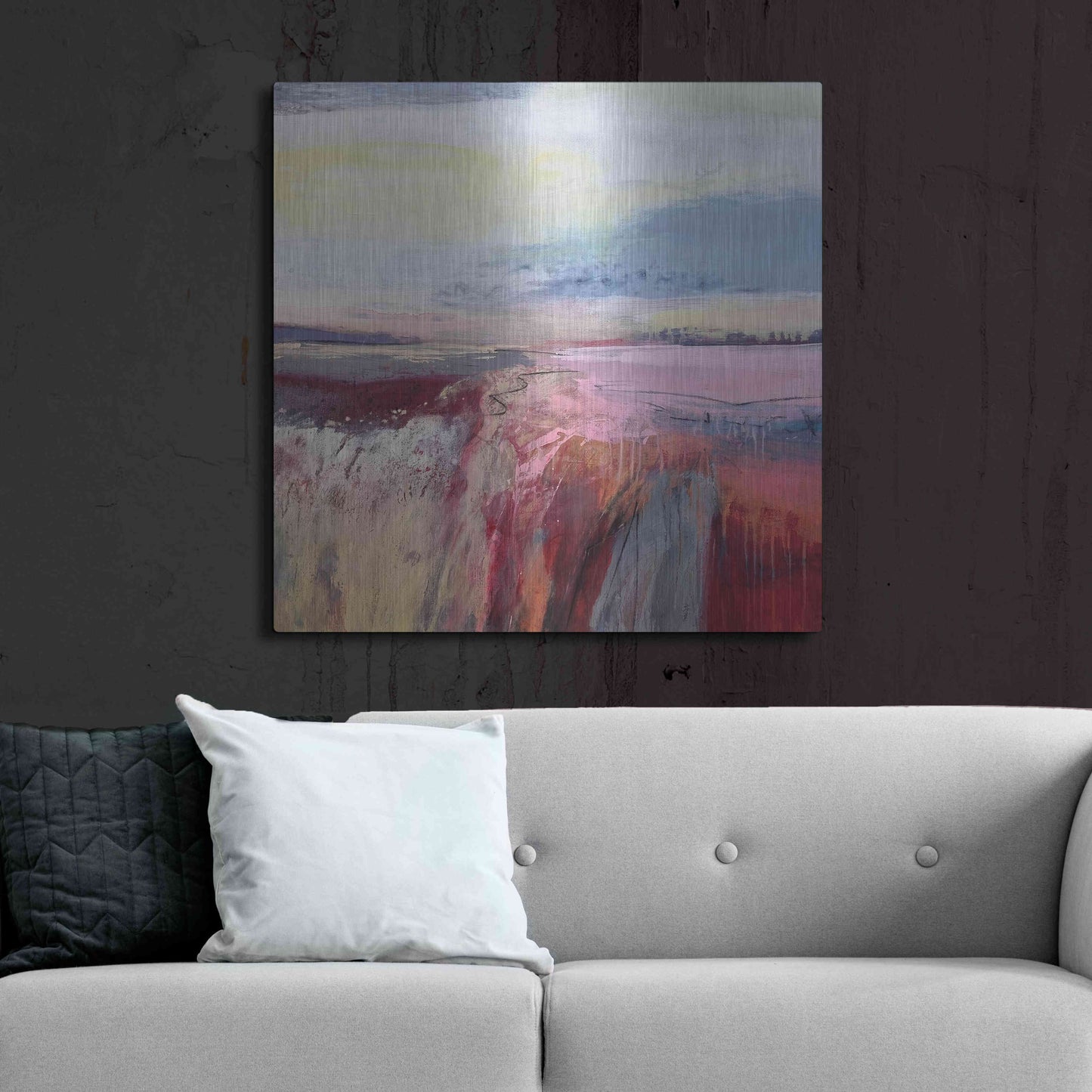 Luxe Metal Art 'Autumn Dreaming' by Andrew Kinmont, Metal Wall Art,36x36