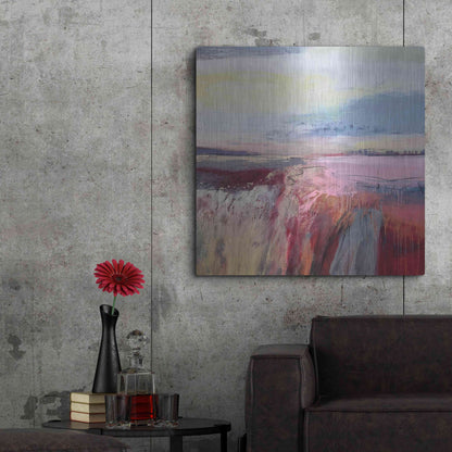 Luxe Metal Art 'Autumn Dreaming' by Andrew Kinmont, Metal Wall Art,36x36