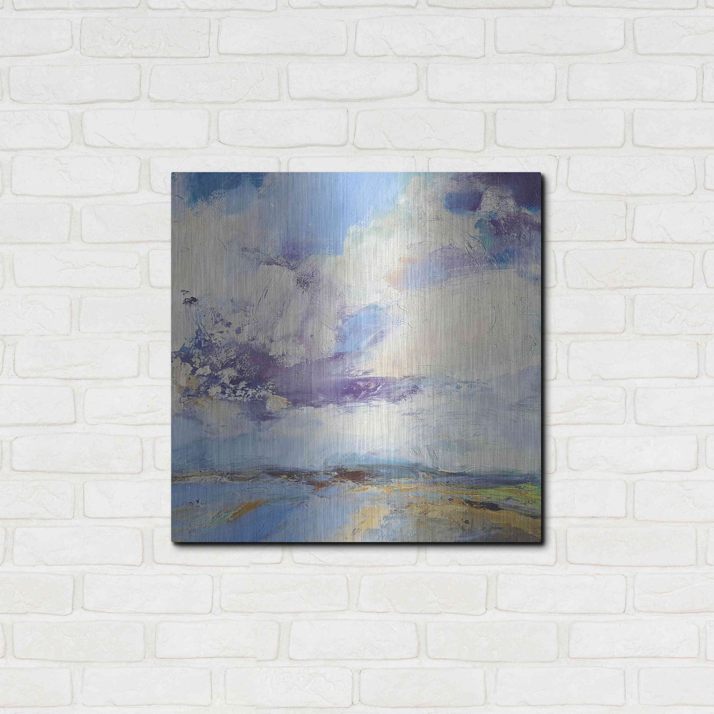 Luxe Metal Art 'Brisk' by Andrew Kinmont, Metal Wall Art,24x24