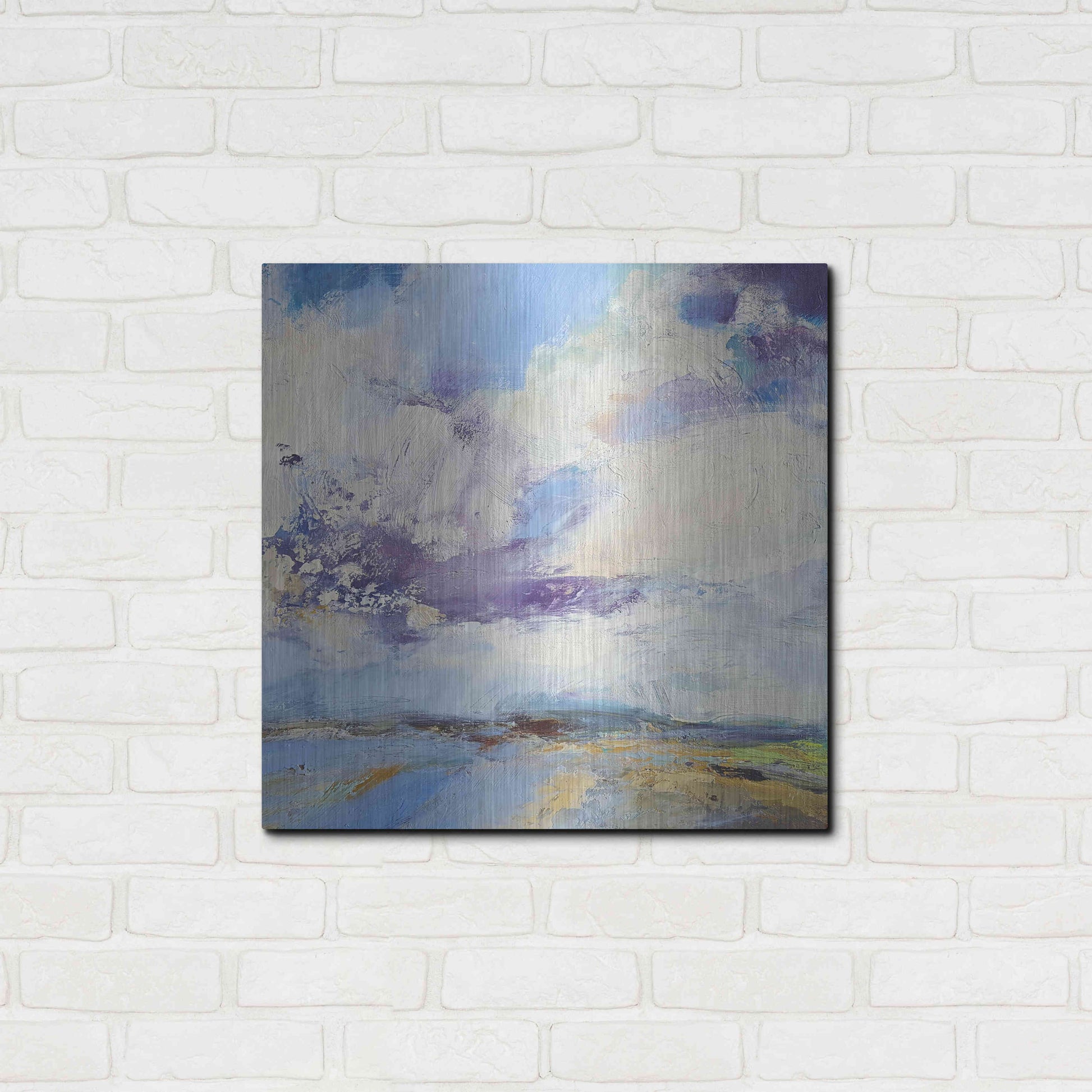 Luxe Metal Art 'Brisk' by Andrew Kinmont, Metal Wall Art,24x24