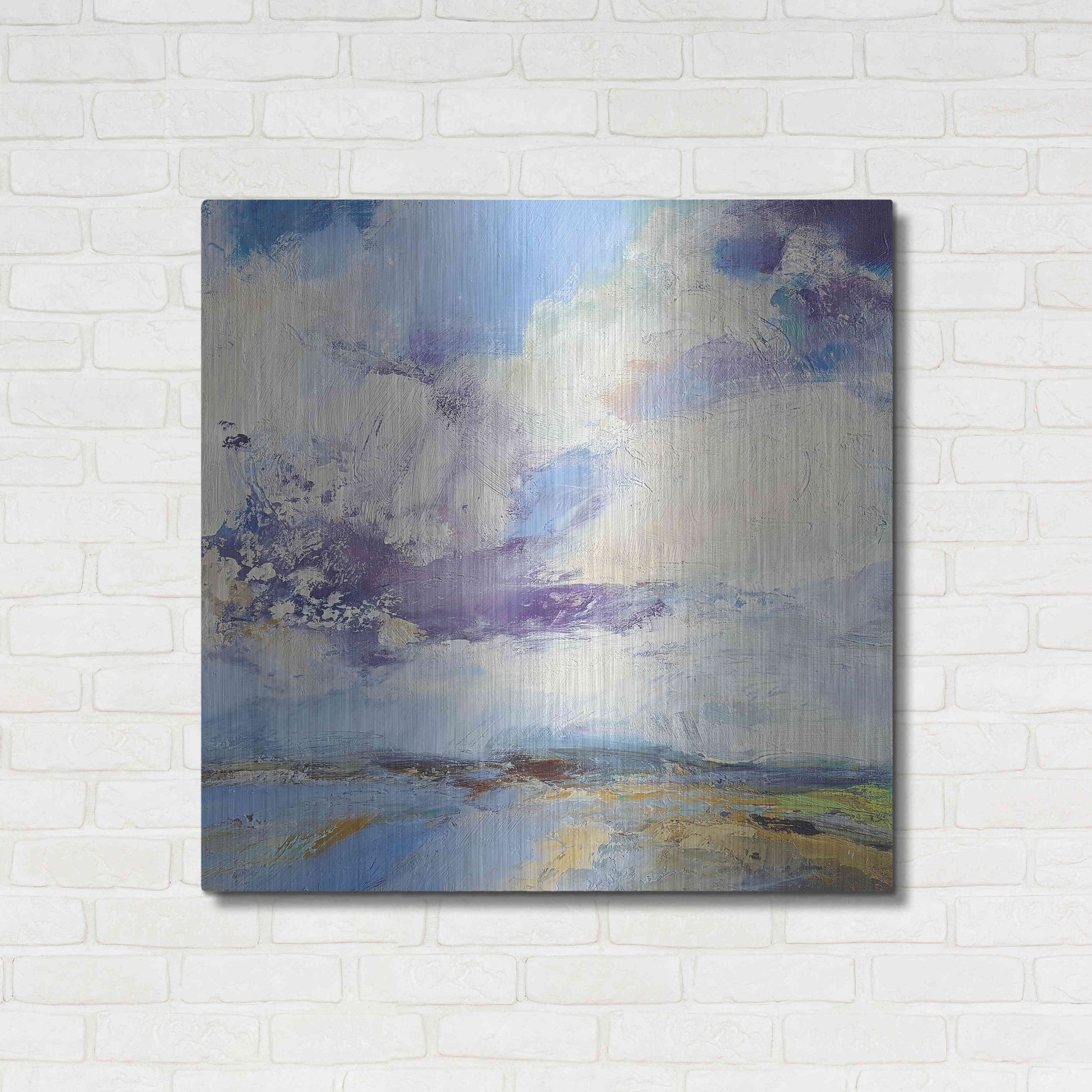 Luxe Metal Art 'Brisk' by Andrew Kinmont, Metal Wall Art,36x36