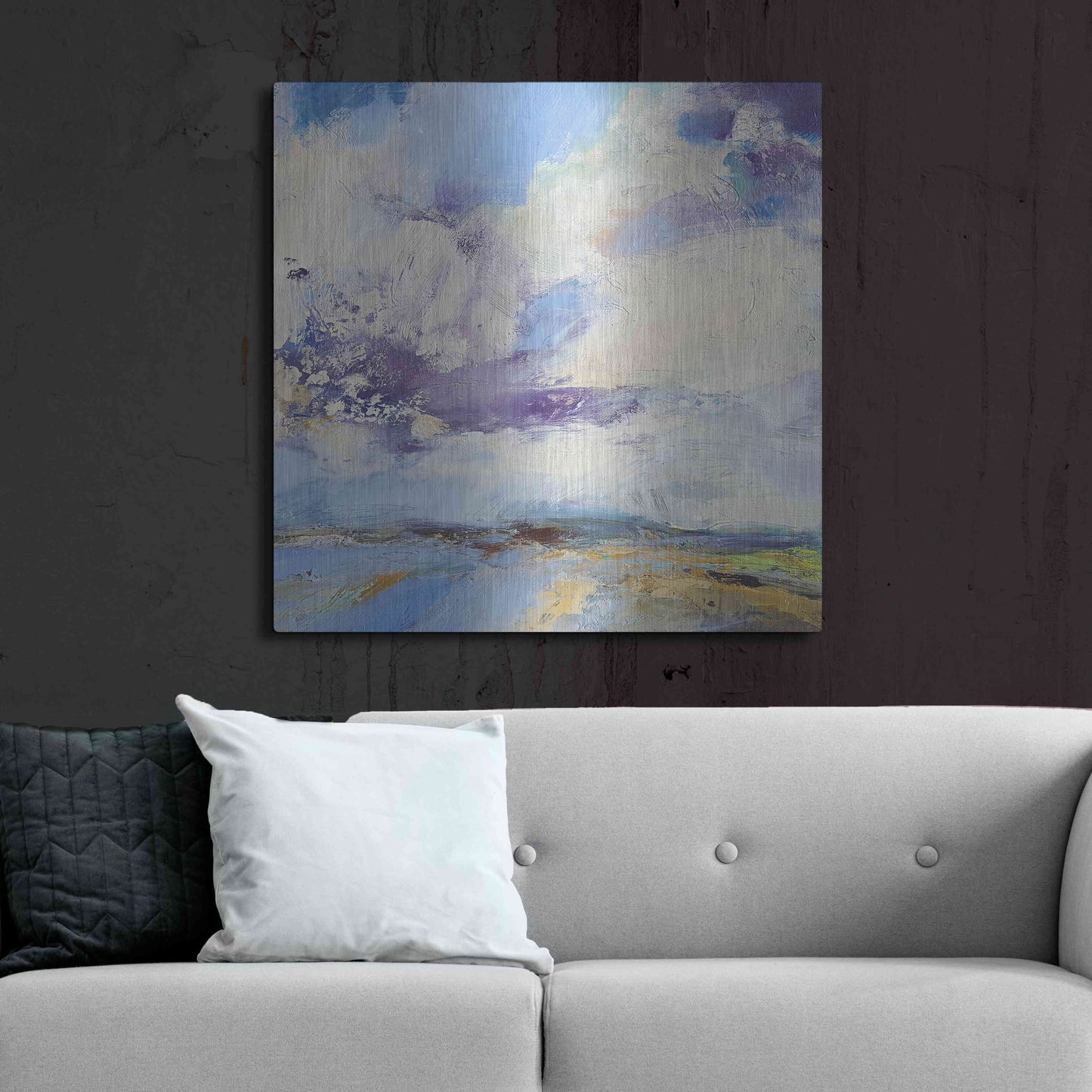 Luxe Metal Art 'Brisk' by Andrew Kinmont, Metal Wall Art,36x36