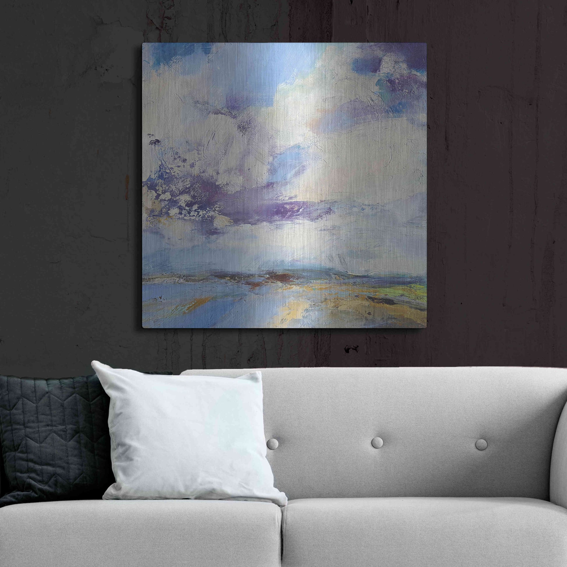 Luxe Metal Art 'Brisk' by Andrew Kinmont, Metal Wall Art,36x36