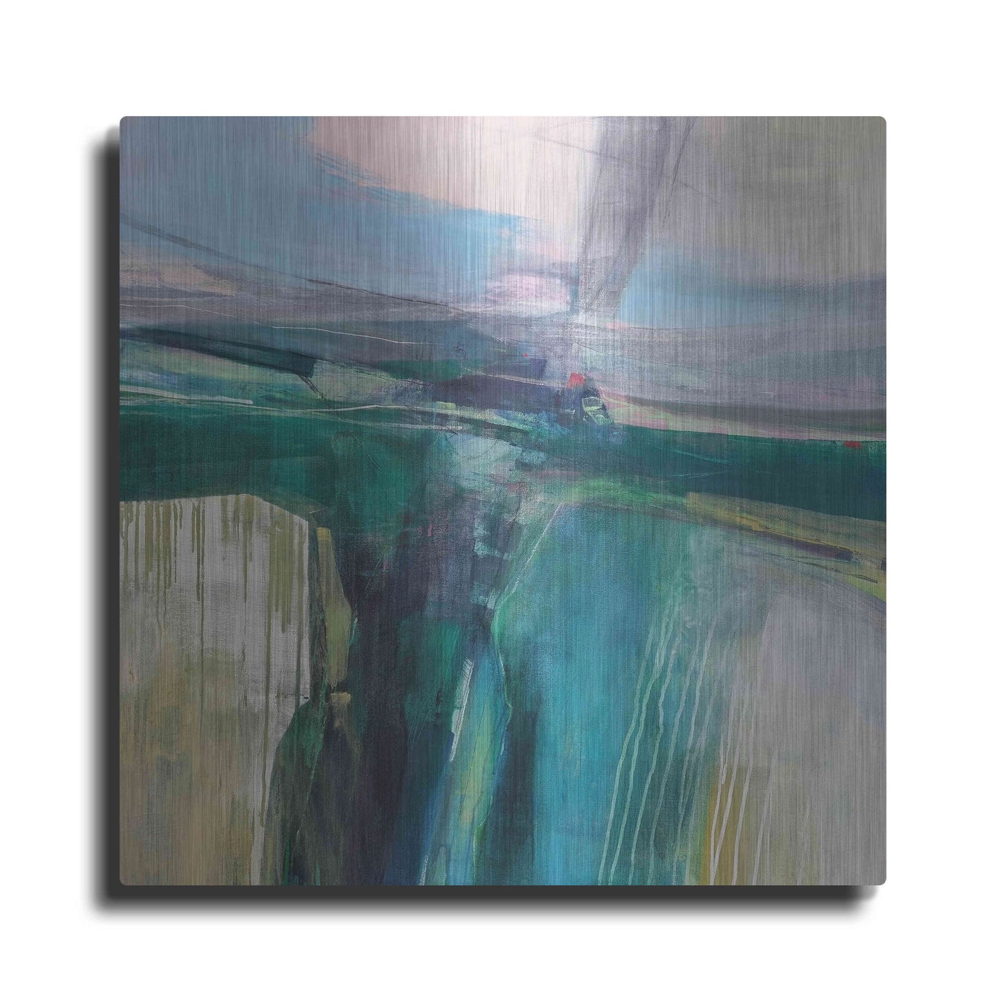 Luxe Metal Art 'Convergence' by Andrew Kinmont, Metal Wall Art