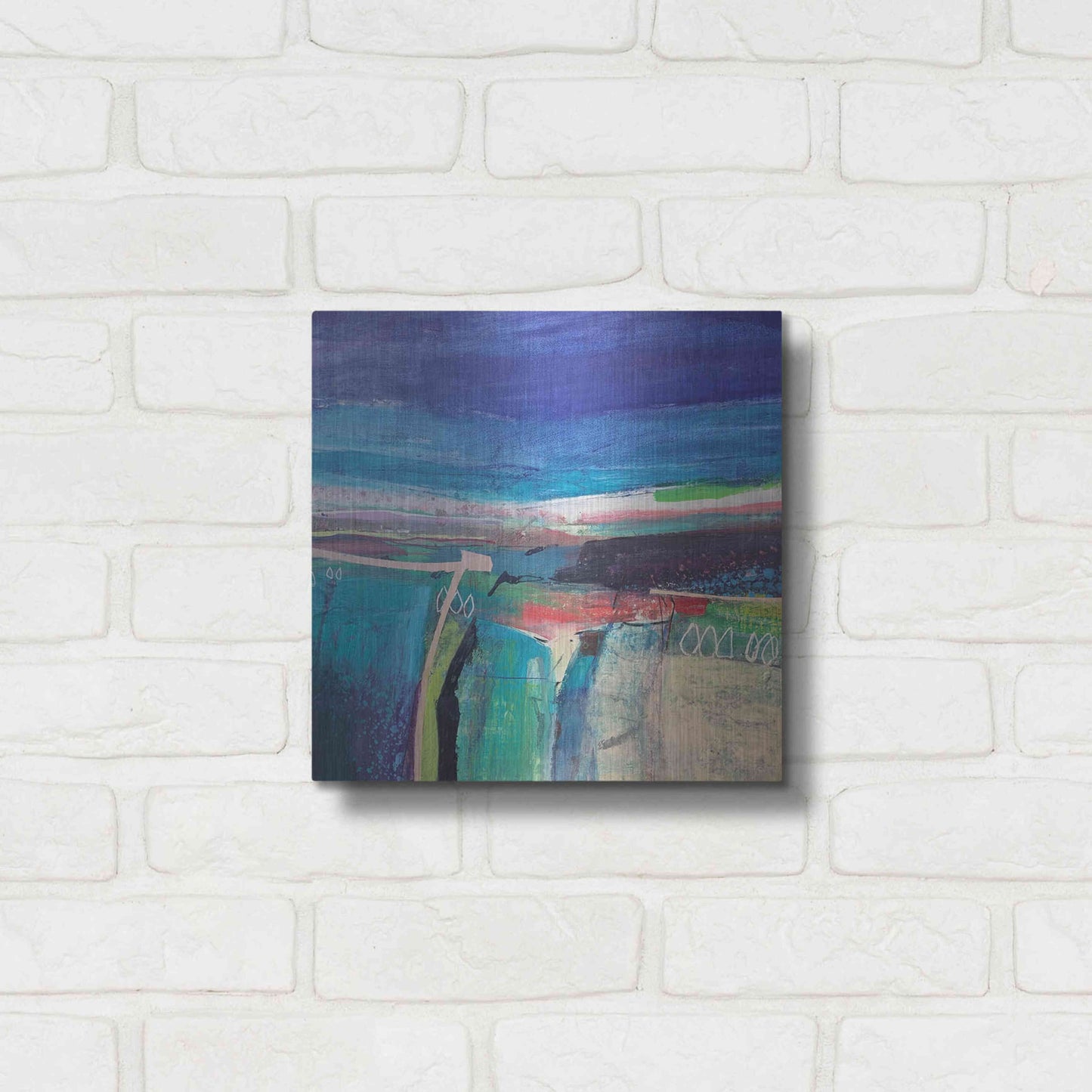 Luxe Metal Art 'Flying Low No. 3' by Andrew Kinmont, Metal Wall Art,12x12