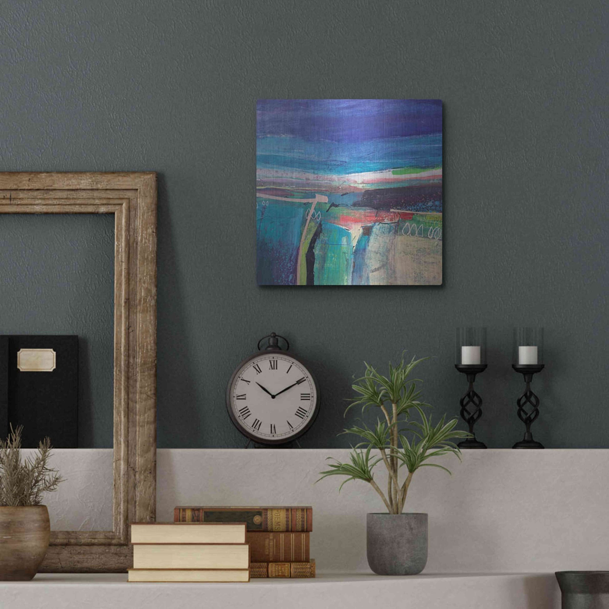 Luxe Metal Art 'Flying Low No. 3' by Andrew Kinmont, Metal Wall Art,12x12