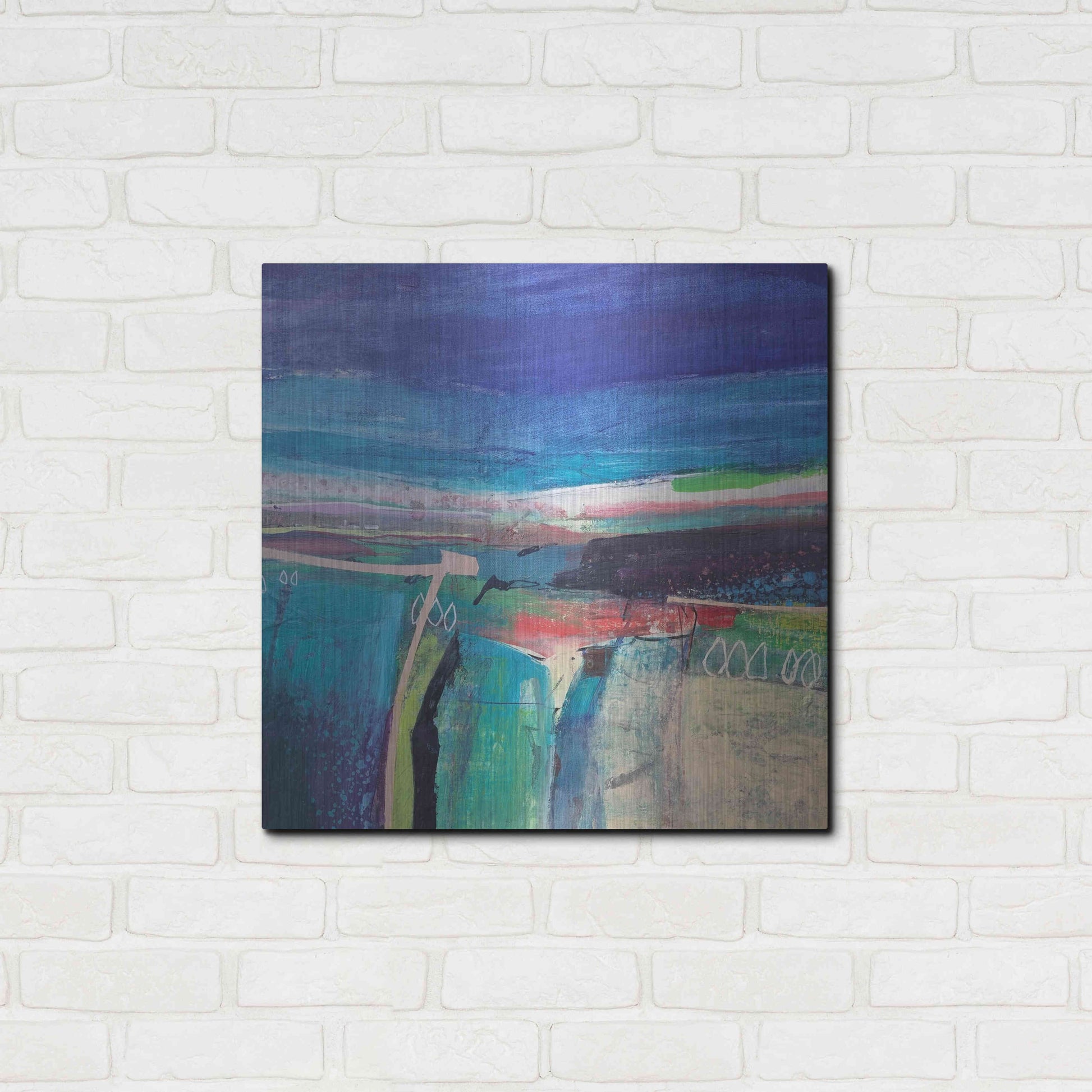 Luxe Metal Art 'Flying Low No. 3' by Andrew Kinmont, Metal Wall Art,24x24