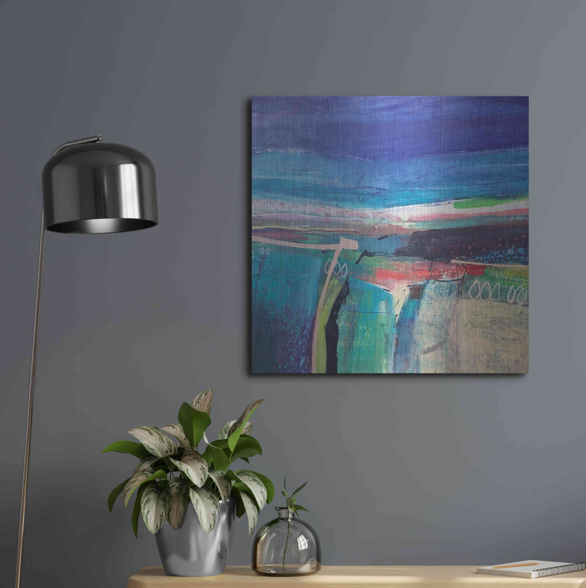 Luxe Metal Art 'Flying Low No. 3' by Andrew Kinmont, Metal Wall Art,24x24