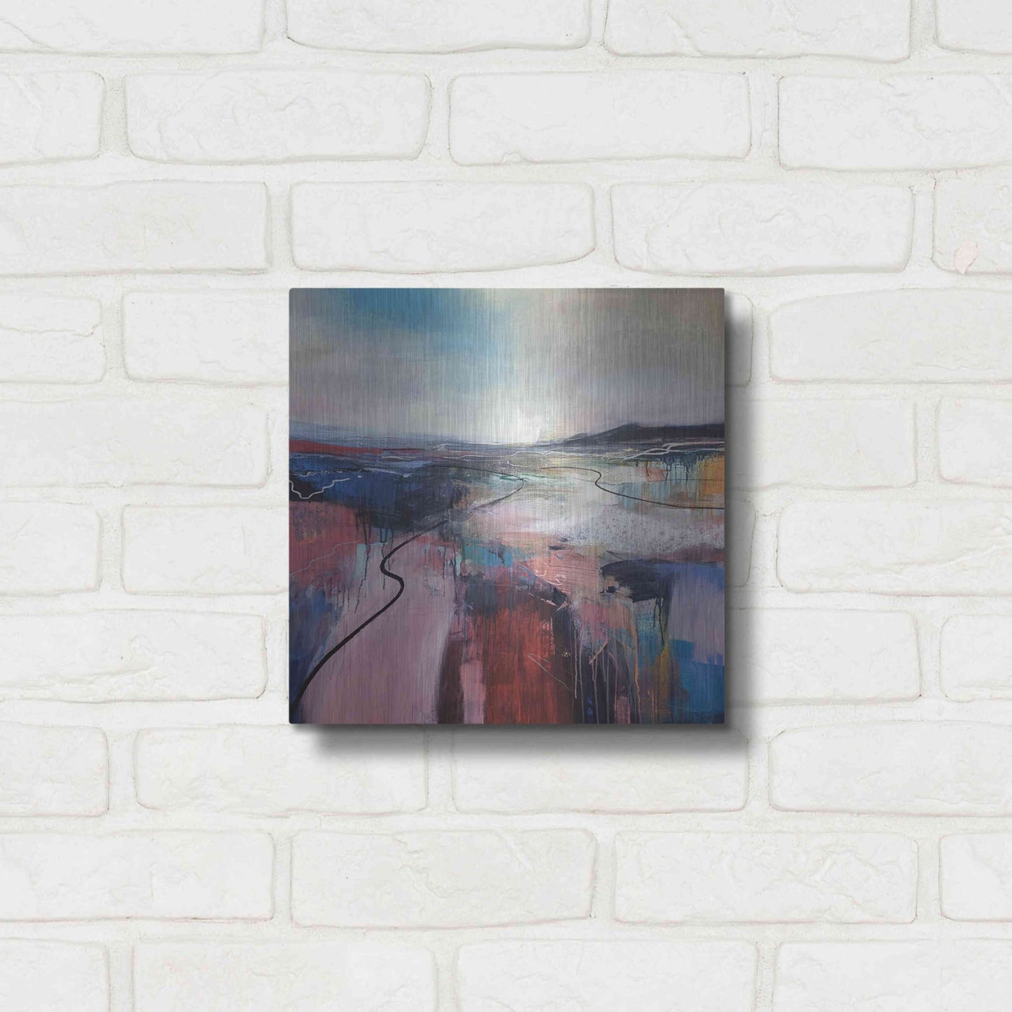 Luxe Metal Art 'I'll Meet You On The Estuary' by Andrew Kinmont, Metal Wall Art,12x12