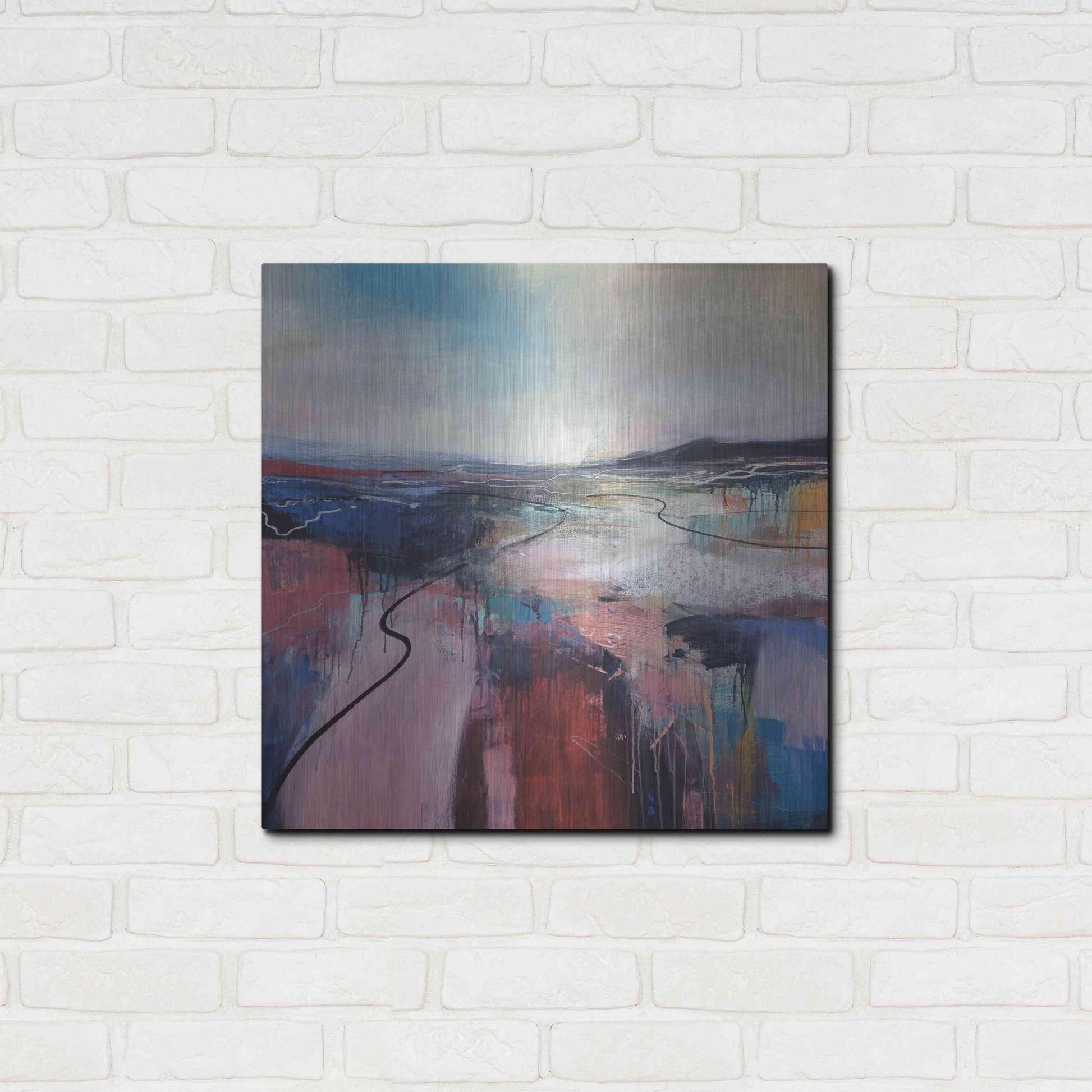 Luxe Metal Art 'I'll Meet You On The Estuary' by Andrew Kinmont, Metal Wall Art,24x24