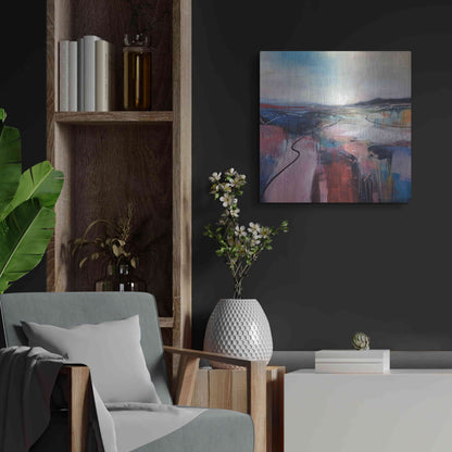 Luxe Metal Art 'I'll Meet You On The Estuary' by Andrew Kinmont, Metal Wall Art,24x24