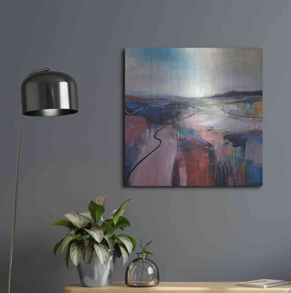 Luxe Metal Art 'I'll Meet You On The Estuary' by Andrew Kinmont, Metal Wall Art,24x24