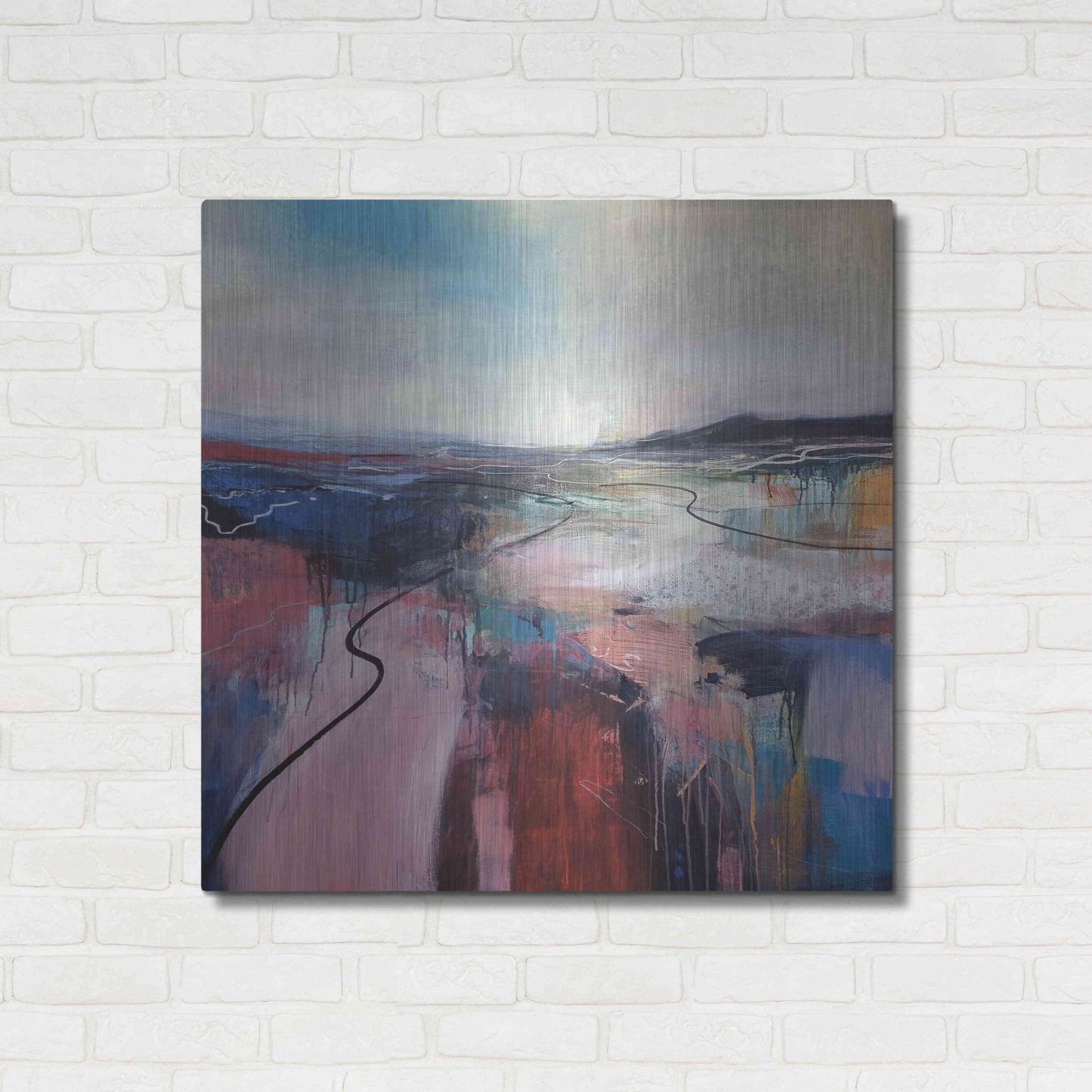 Luxe Metal Art 'I'll Meet You On The Estuary' by Andrew Kinmont, Metal Wall Art,36x36
