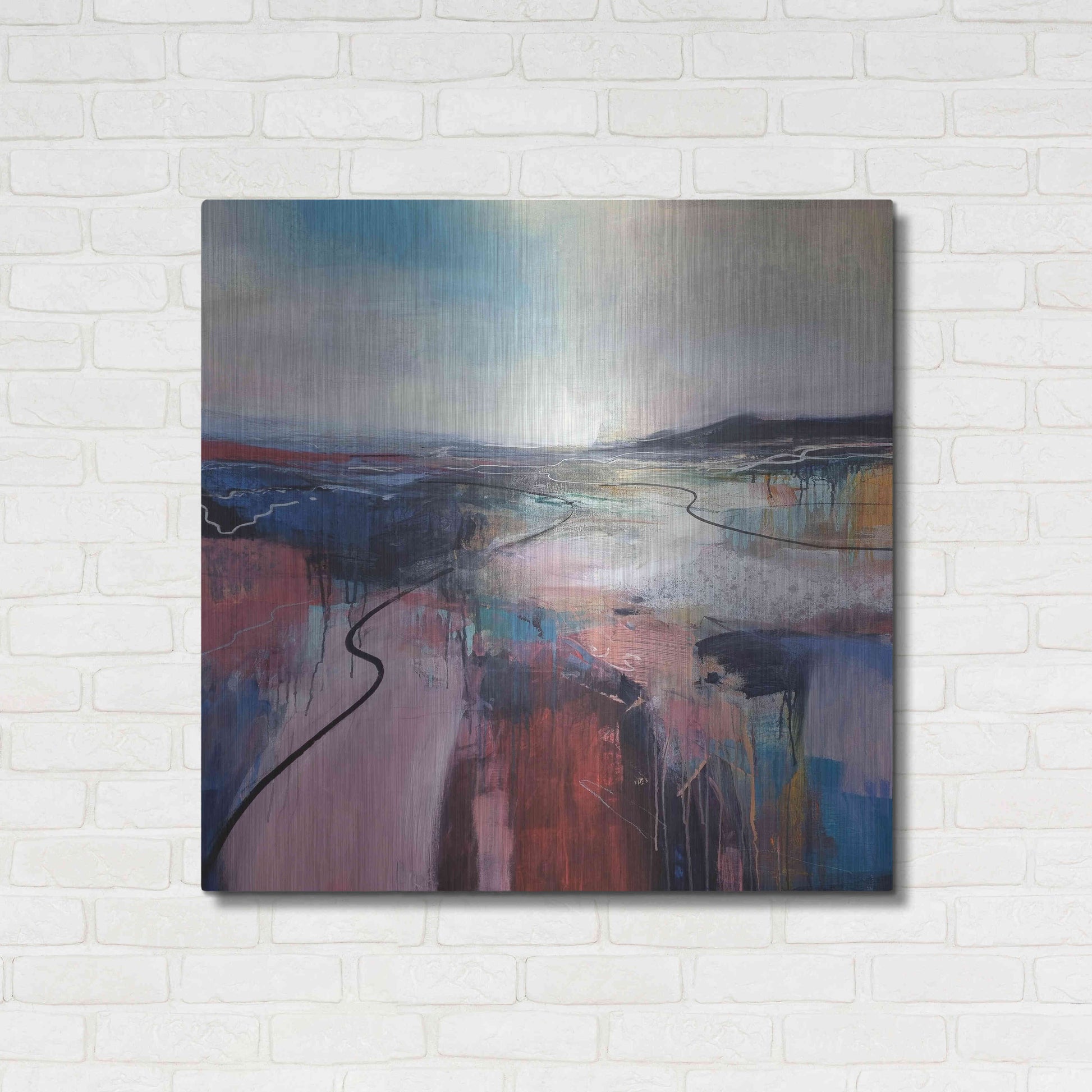 Luxe Metal Art 'I'll Meet You On The Estuary' by Andrew Kinmont, Metal Wall Art,36x36