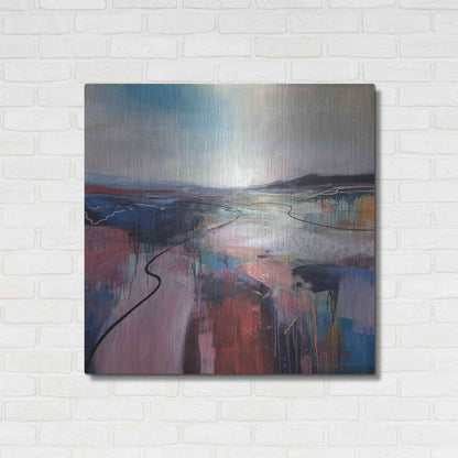 Luxe Metal Art 'I'll Meet You On The Estuary' by Andrew Kinmont, Metal Wall Art,36x36