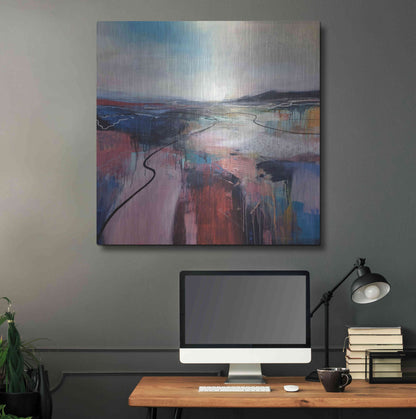 Luxe Metal Art 'I'll Meet You On The Estuary' by Andrew Kinmont, Metal Wall Art,36x36