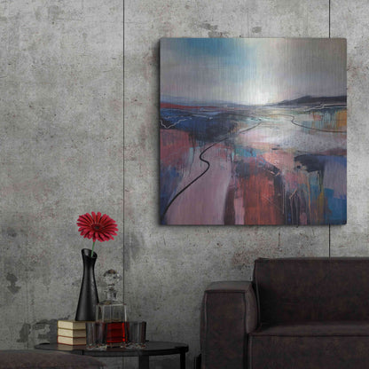 Luxe Metal Art 'I'll Meet You On The Estuary' by Andrew Kinmont, Metal Wall Art,36x36
