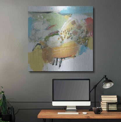 Luxe Metal Art 'Light as a Cloud' by Andrew Kinmont, Metal Wall Art,36x36