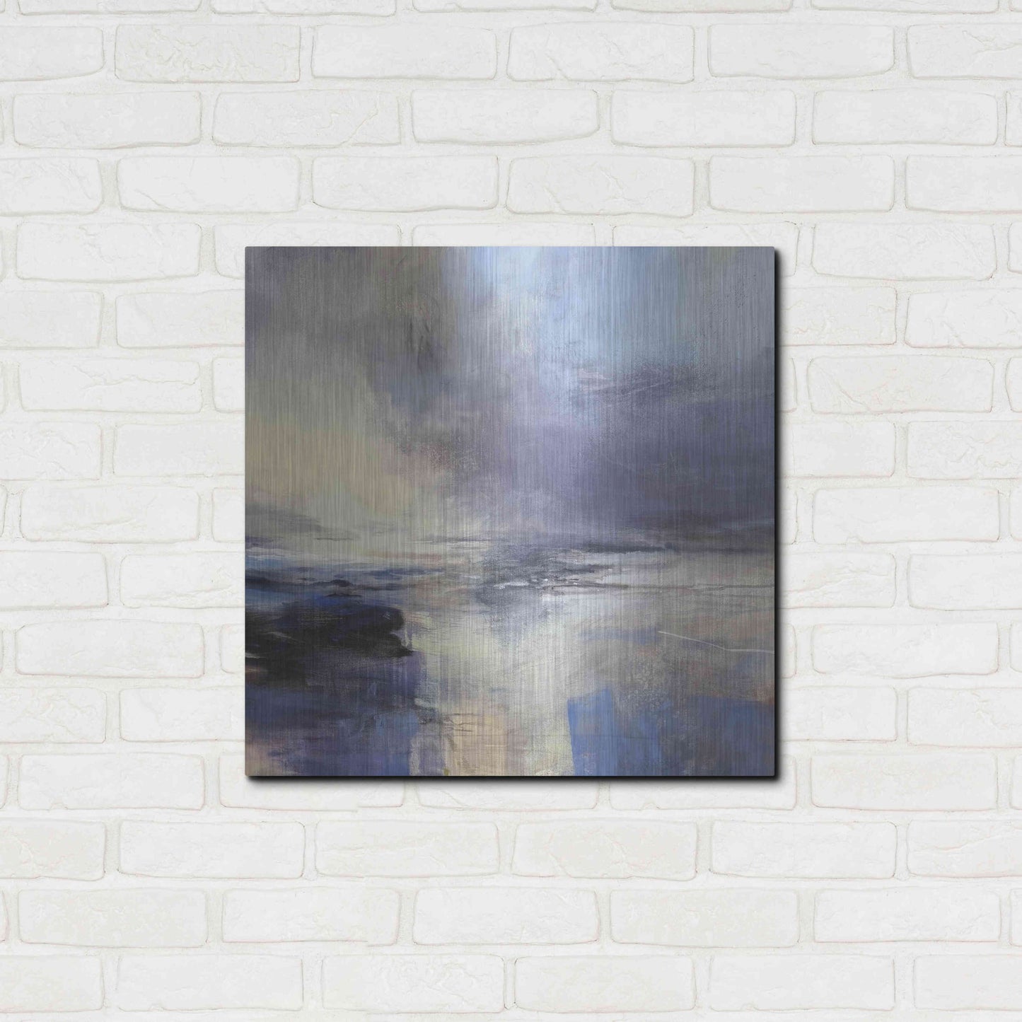 Luxe Metal Art 'Liquid Light' by Andrew Kinmont, Metal Wall Art,24x24