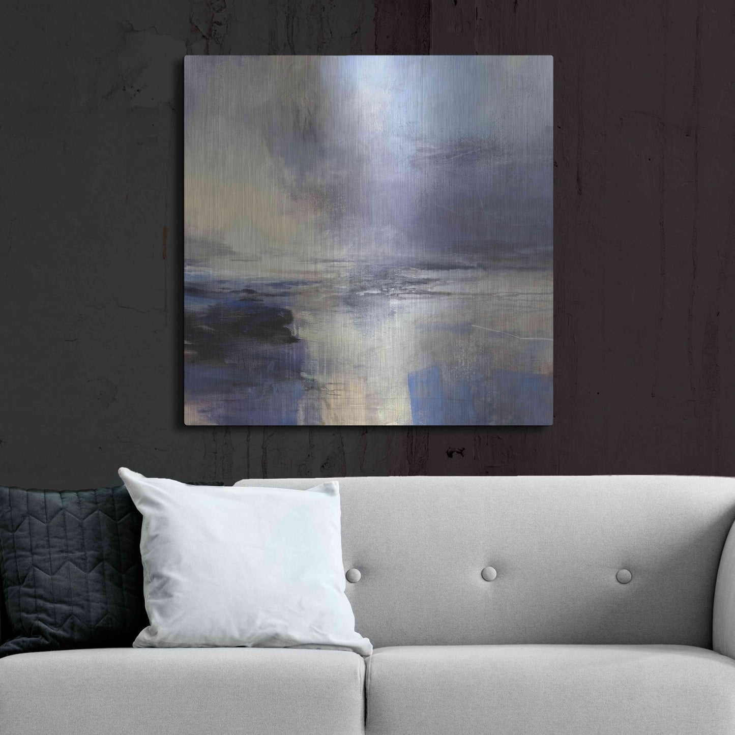 Luxe Metal Art 'Liquid Light' by Andrew Kinmont, Metal Wall Art,36x36