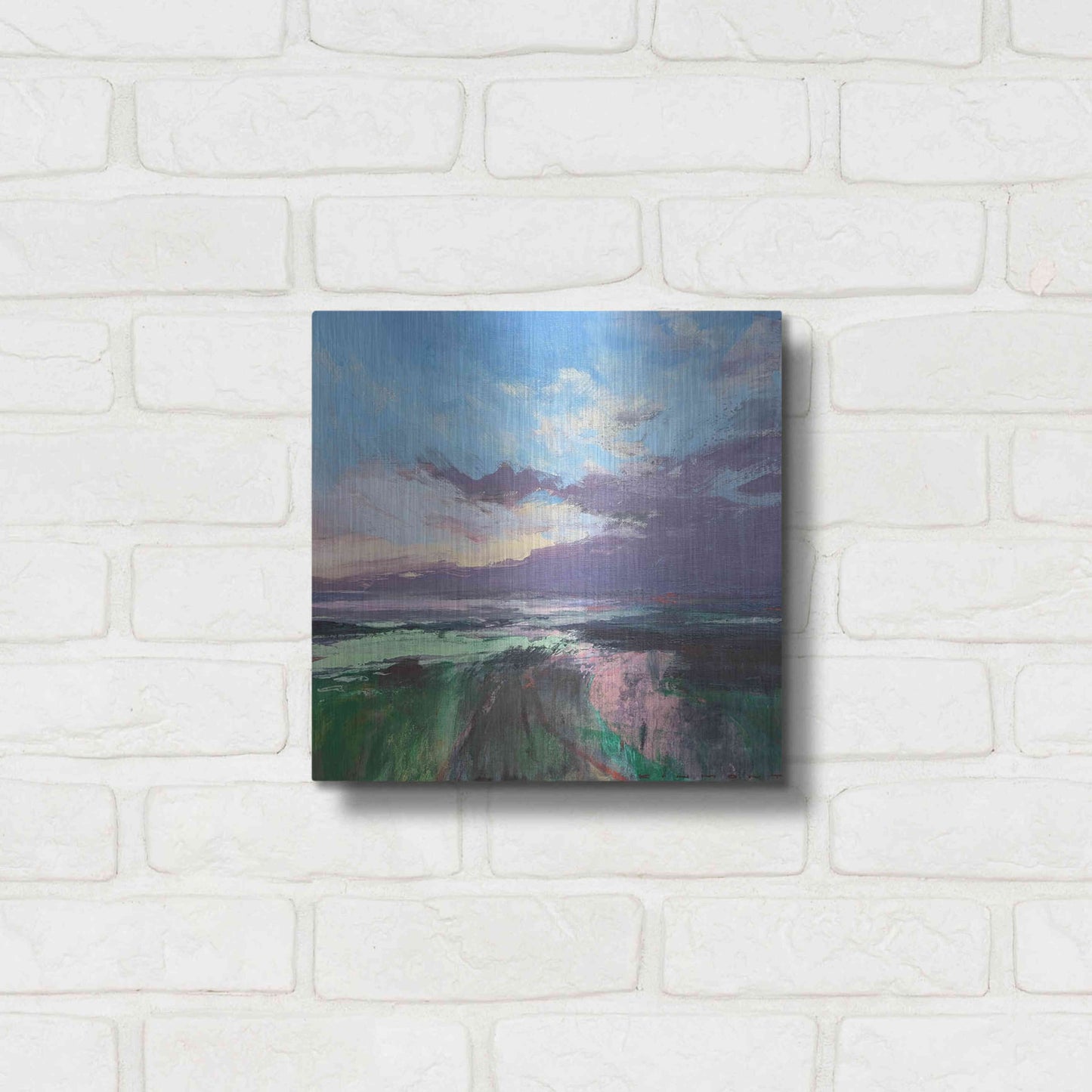 Luxe Metal Art 'The Beauty Of The Morning' by Andrew Kinmont, Metal Wall Art,12x12