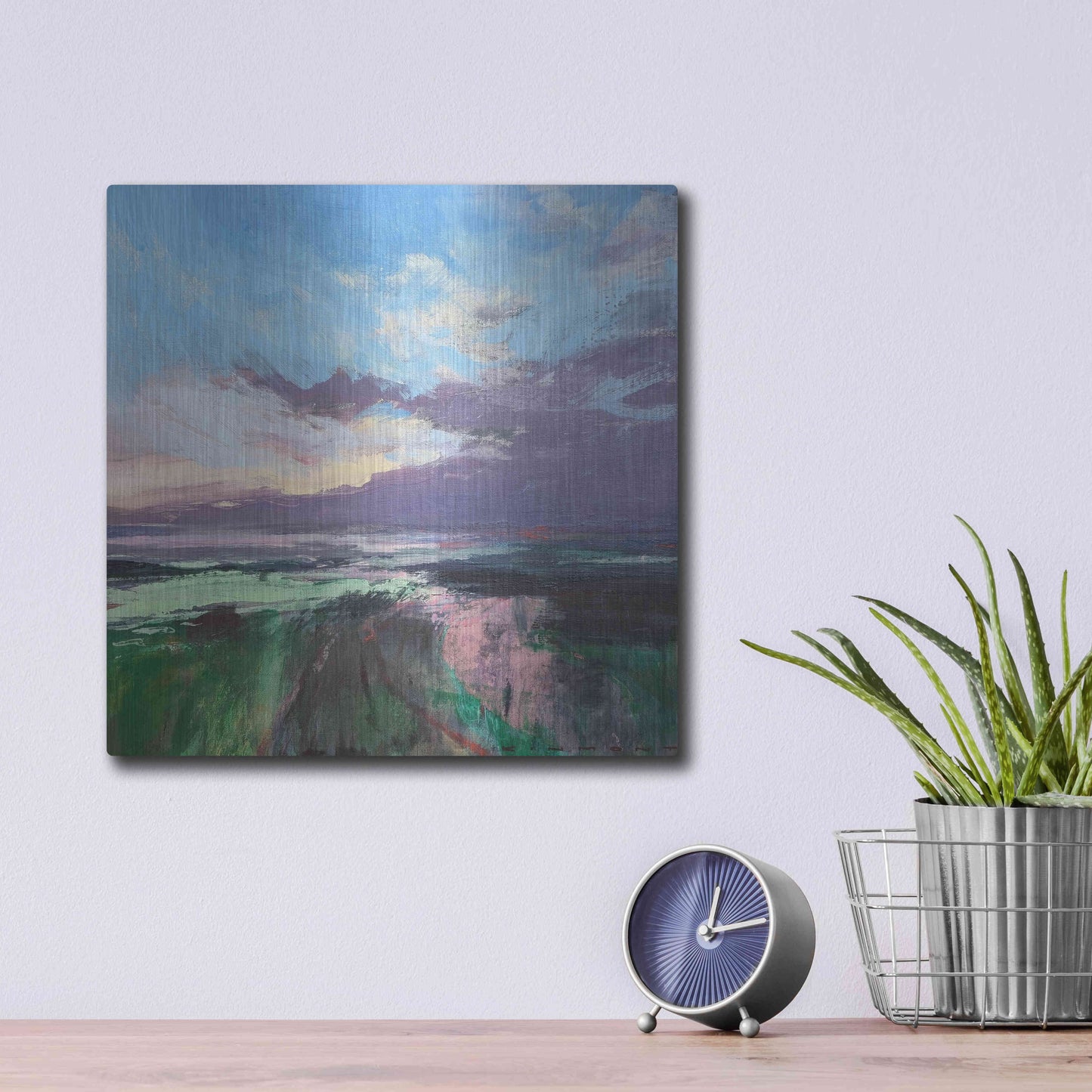 Luxe Metal Art 'The Beauty Of The Morning' by Andrew Kinmont, Metal Wall Art,12x12