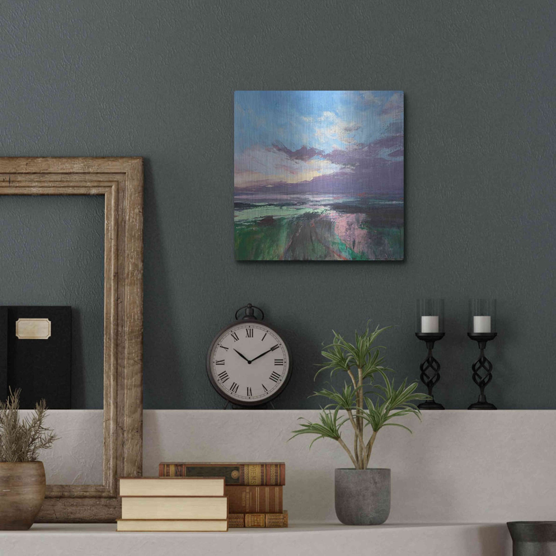 Luxe Metal Art 'The Beauty Of The Morning' by Andrew Kinmont, Metal Wall Art,12x12