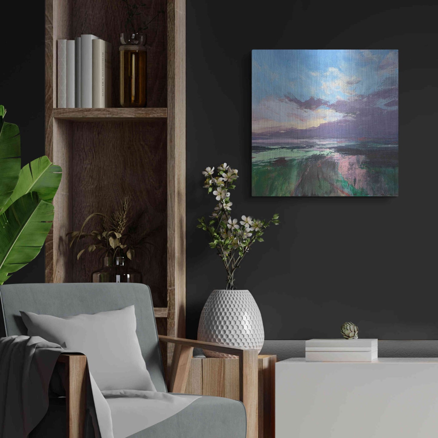 Luxe Metal Art 'The Beauty Of The Morning' by Andrew Kinmont, Metal Wall Art,24x24