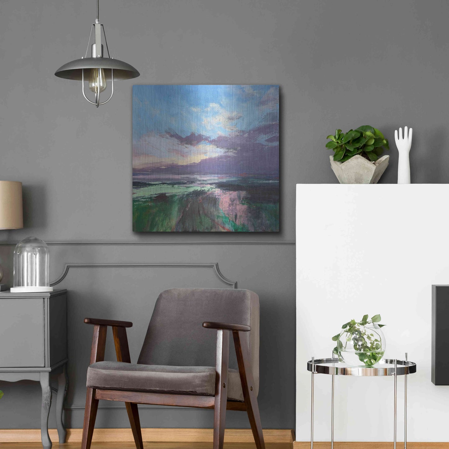 Luxe Metal Art 'The Beauty Of The Morning' by Andrew Kinmont, Metal Wall Art,24x24