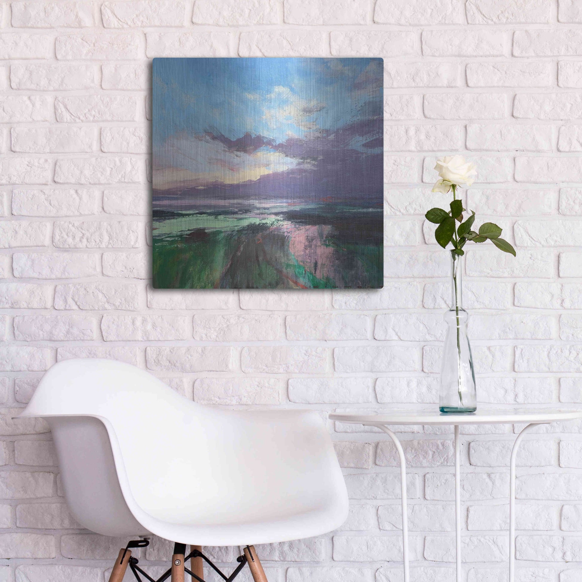 Luxe Metal Art 'The Beauty Of The Morning' by Andrew Kinmont, Metal Wall Art,24x24