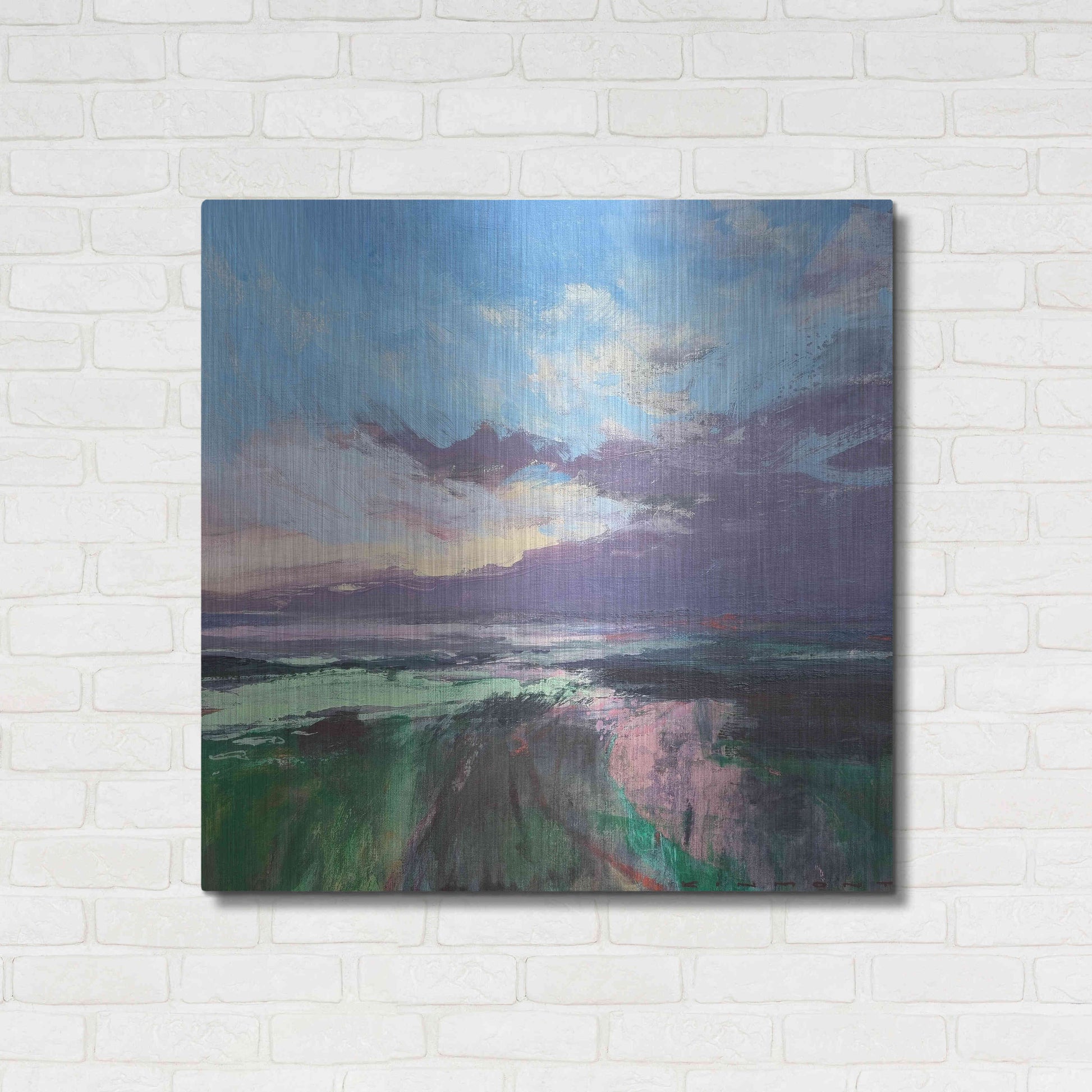 Luxe Metal Art 'The Beauty Of The Morning' by Andrew Kinmont, Metal Wall Art,36x36