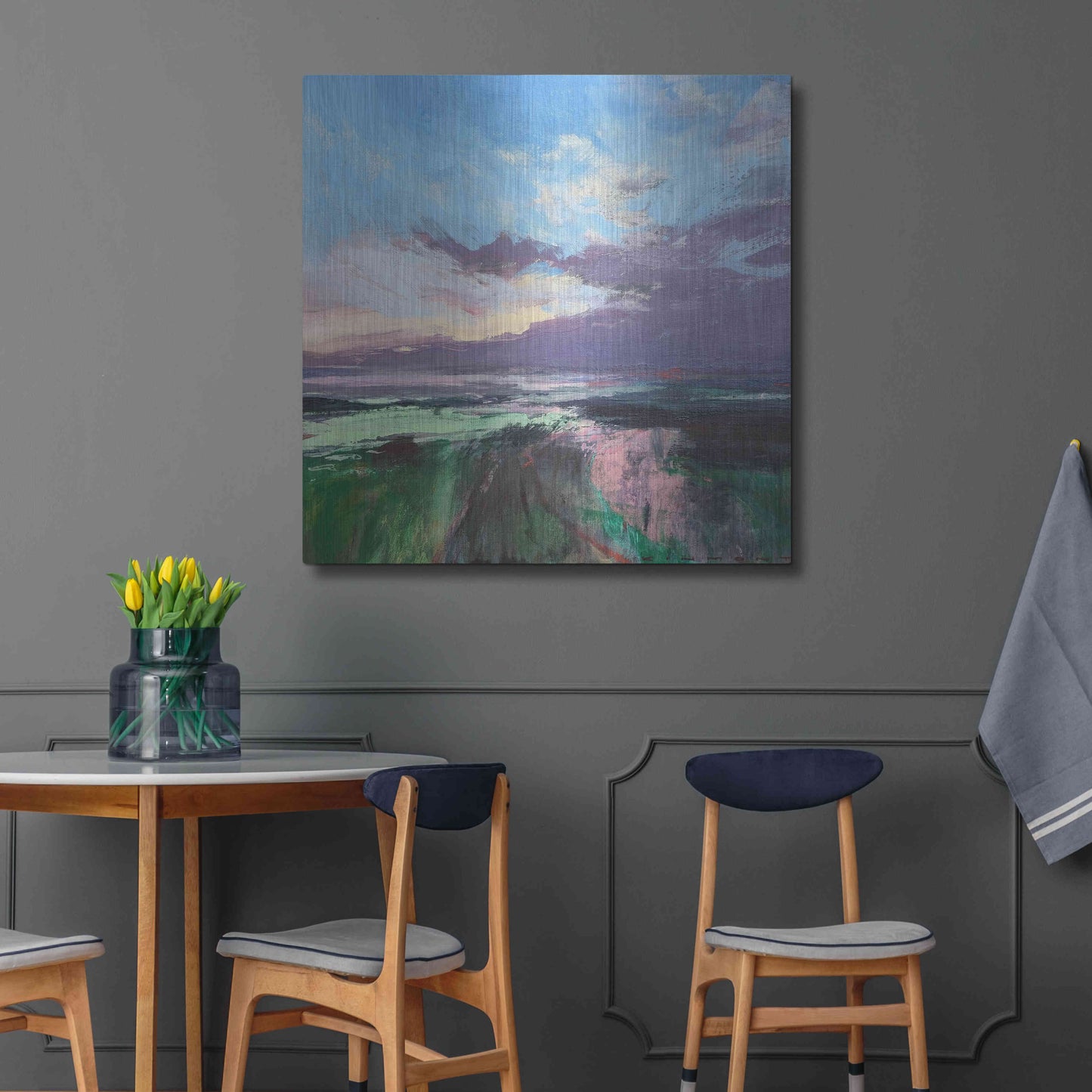 Luxe Metal Art 'The Beauty Of The Morning' by Andrew Kinmont, Metal Wall Art,36x36