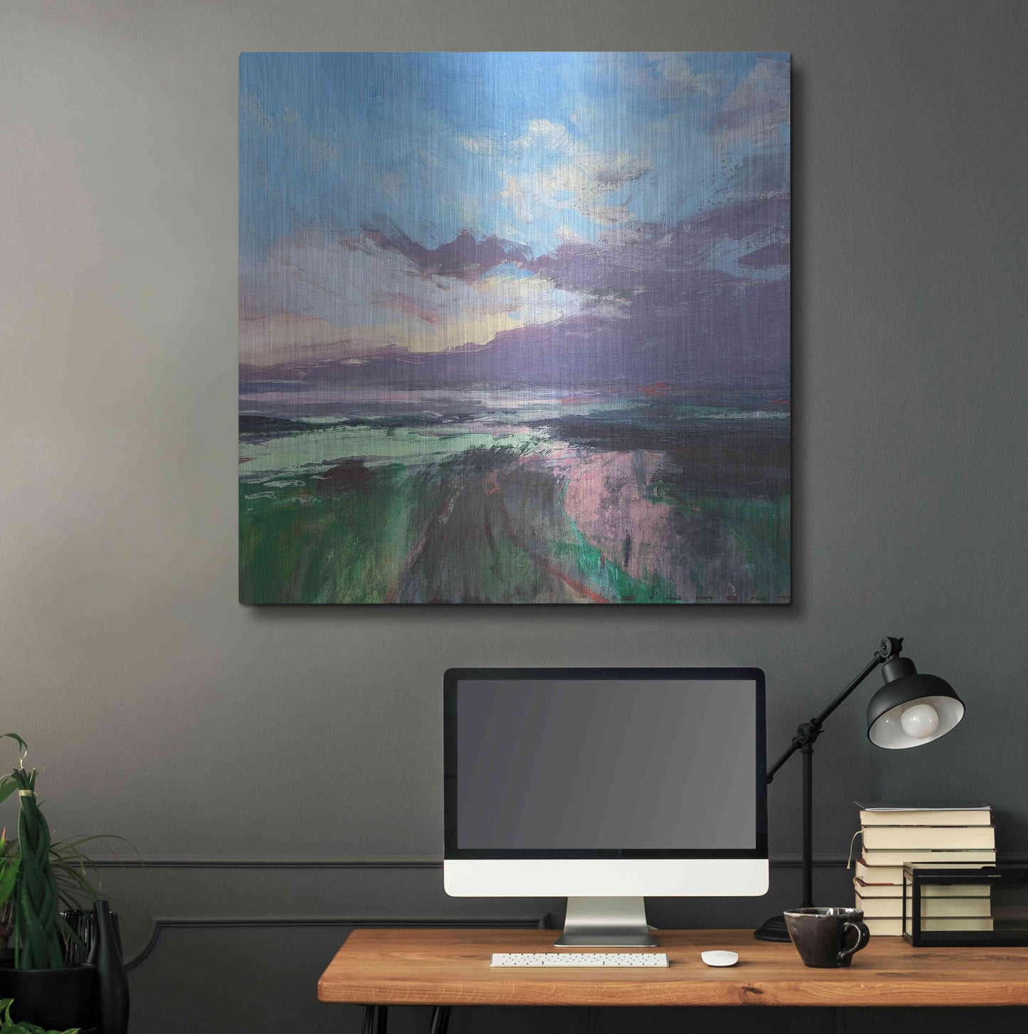 Luxe Metal Art 'The Beauty Of The Morning' by Andrew Kinmont, Metal Wall Art,36x36