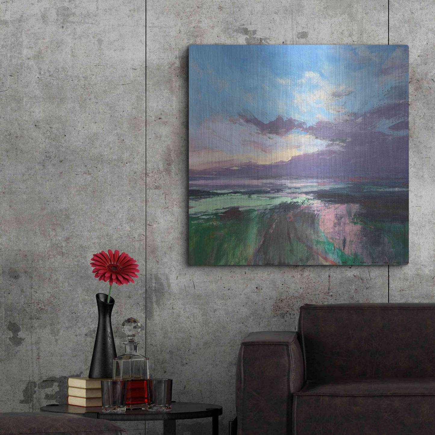 Luxe Metal Art 'The Beauty Of The Morning' by Andrew Kinmont, Metal Wall Art,36x36