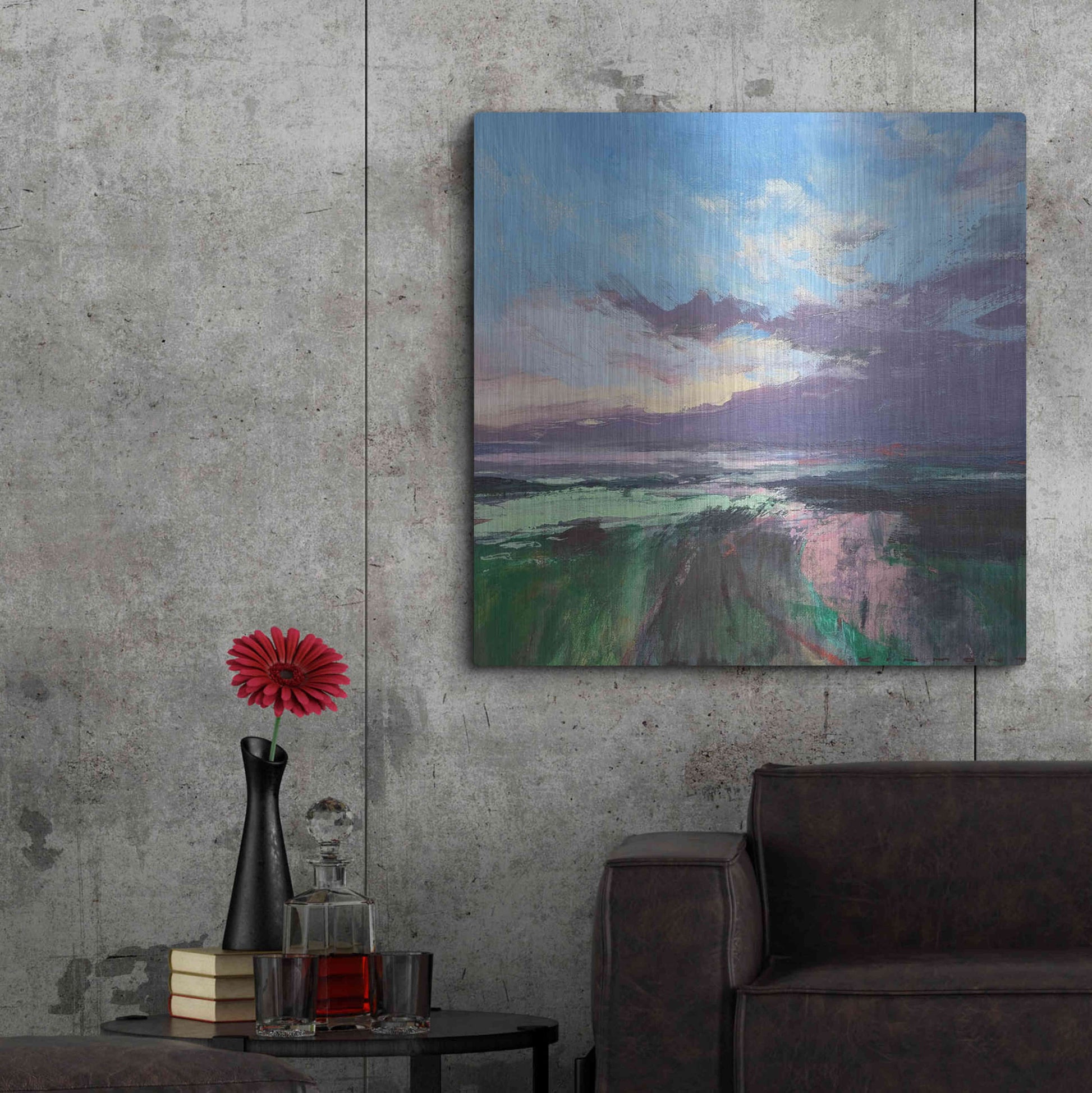 Luxe Metal Art 'The Beauty Of The Morning' by Andrew Kinmont, Metal Wall Art,36x36