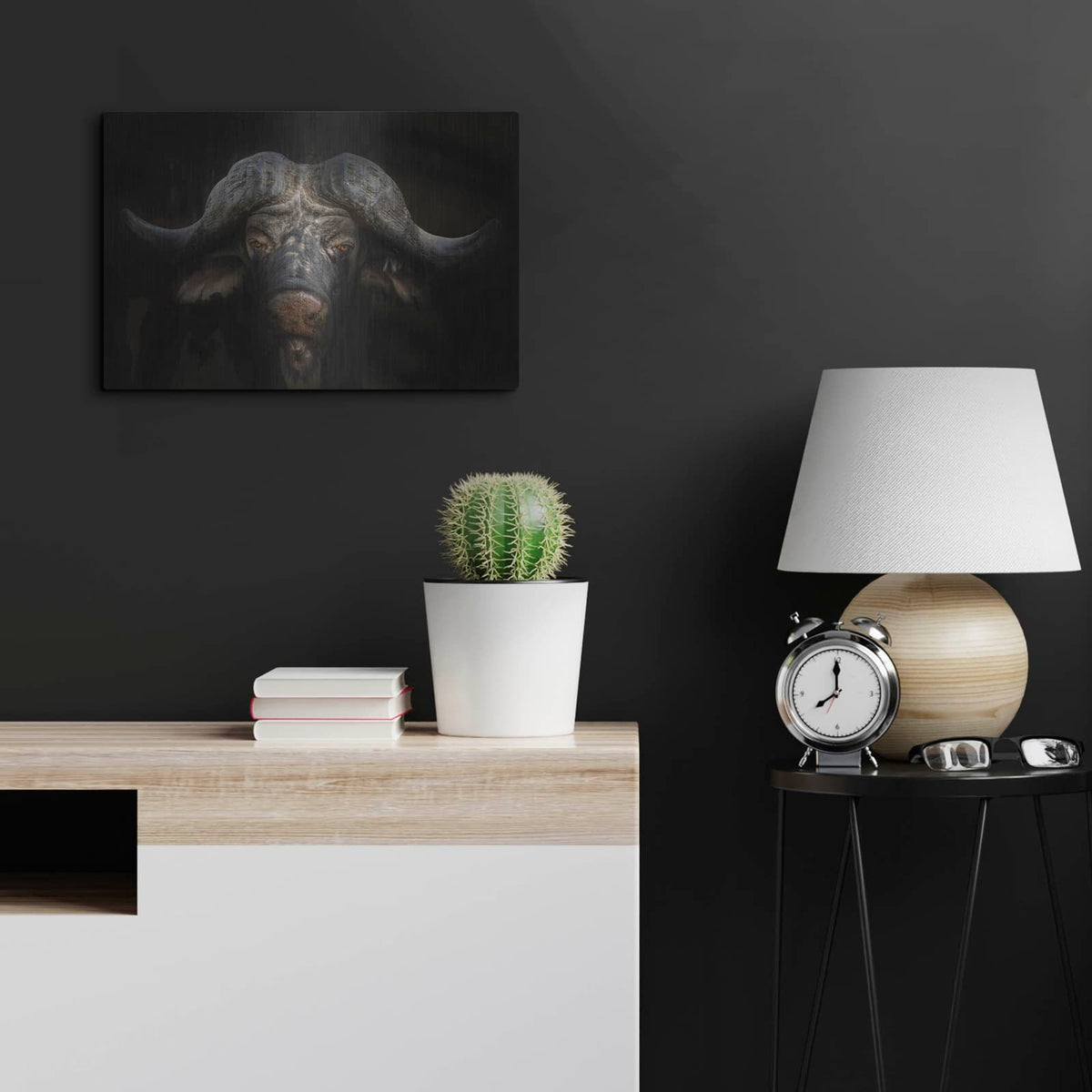 'Knowledge' by Luxe Metal Portfolio – Metal Wall Art, 24x16 room view
