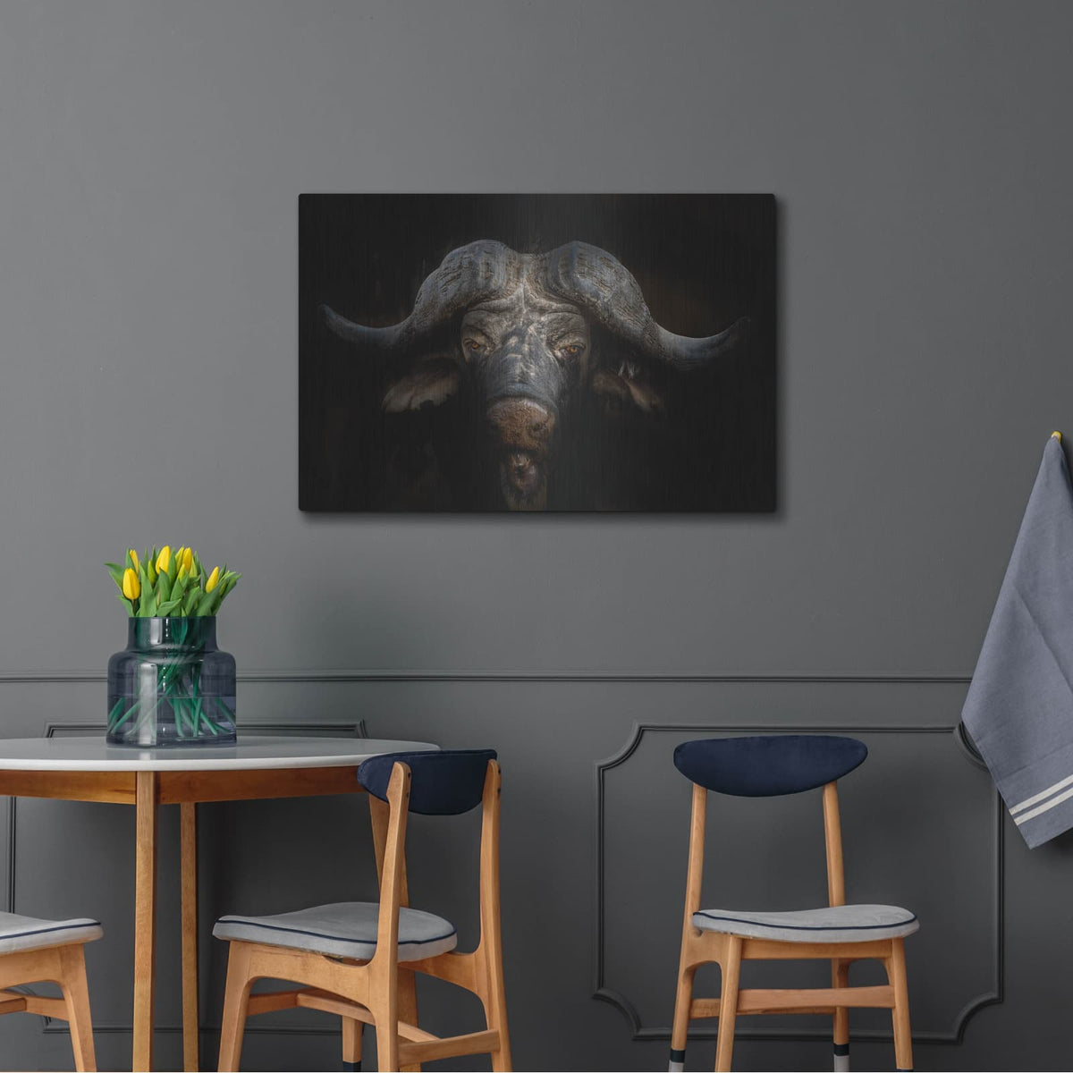 'Knowledge' by Luxe Metal Portfolio – Metal Wall Art, 36x24 room view