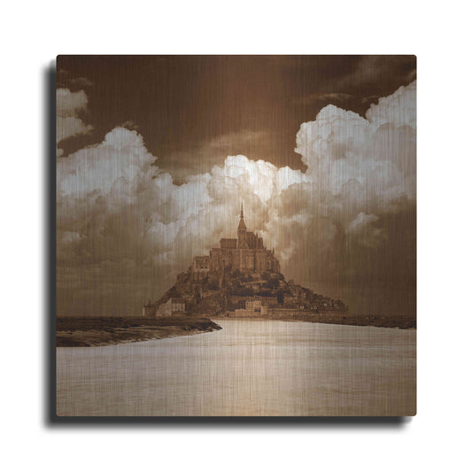 Luxe Metal Art 'Mont San Michel' by Alan Klug, Metal Wall Art