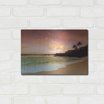 Luxe Metal Art 'North Shore Dawn Oahu' by Alan Klug, Metal Wall Art,16x12