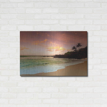 Luxe Metal Art 'North Shore Dawn Oahu' by Alan Klug, Metal Wall Art,36x24