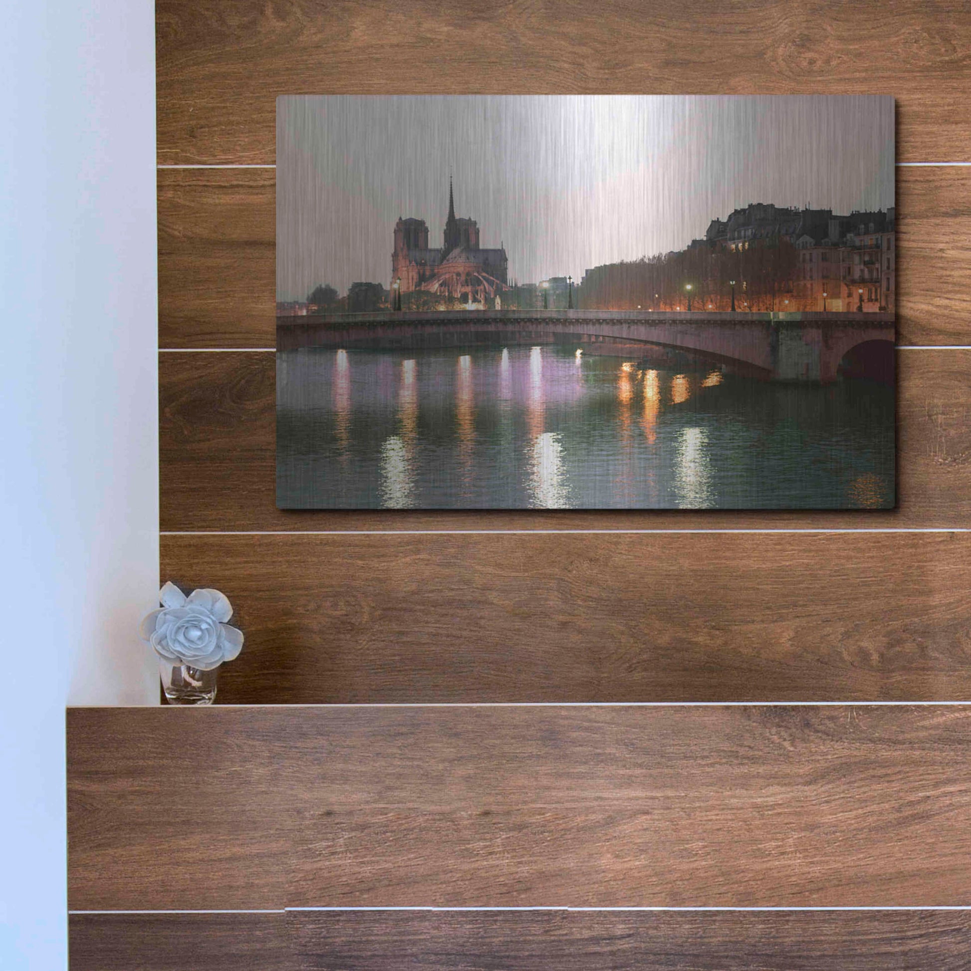 Luxe Metal Art 'Paris No. 512' by Alan Klug, Metal Wall Art,16x12