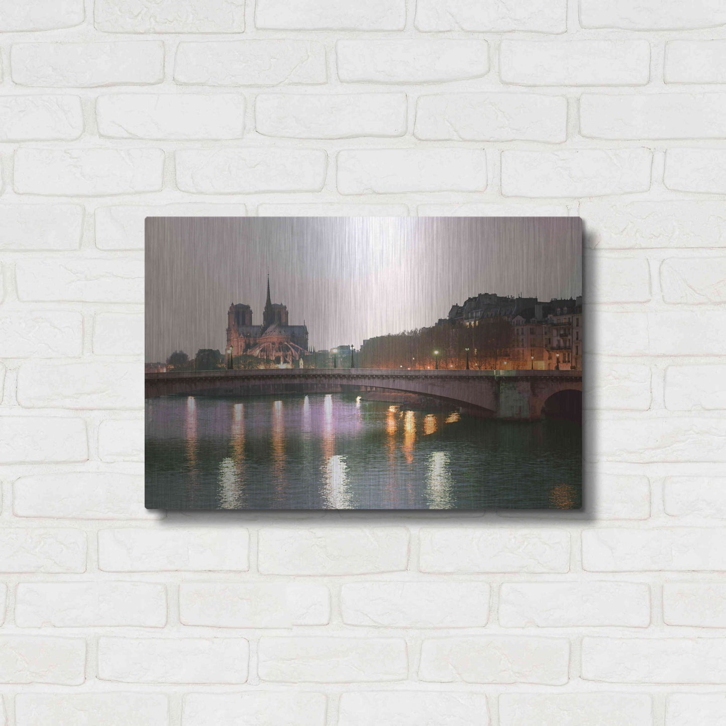 Luxe Metal Art 'Paris No. 512' by Alan Klug, Metal Wall Art,24x16